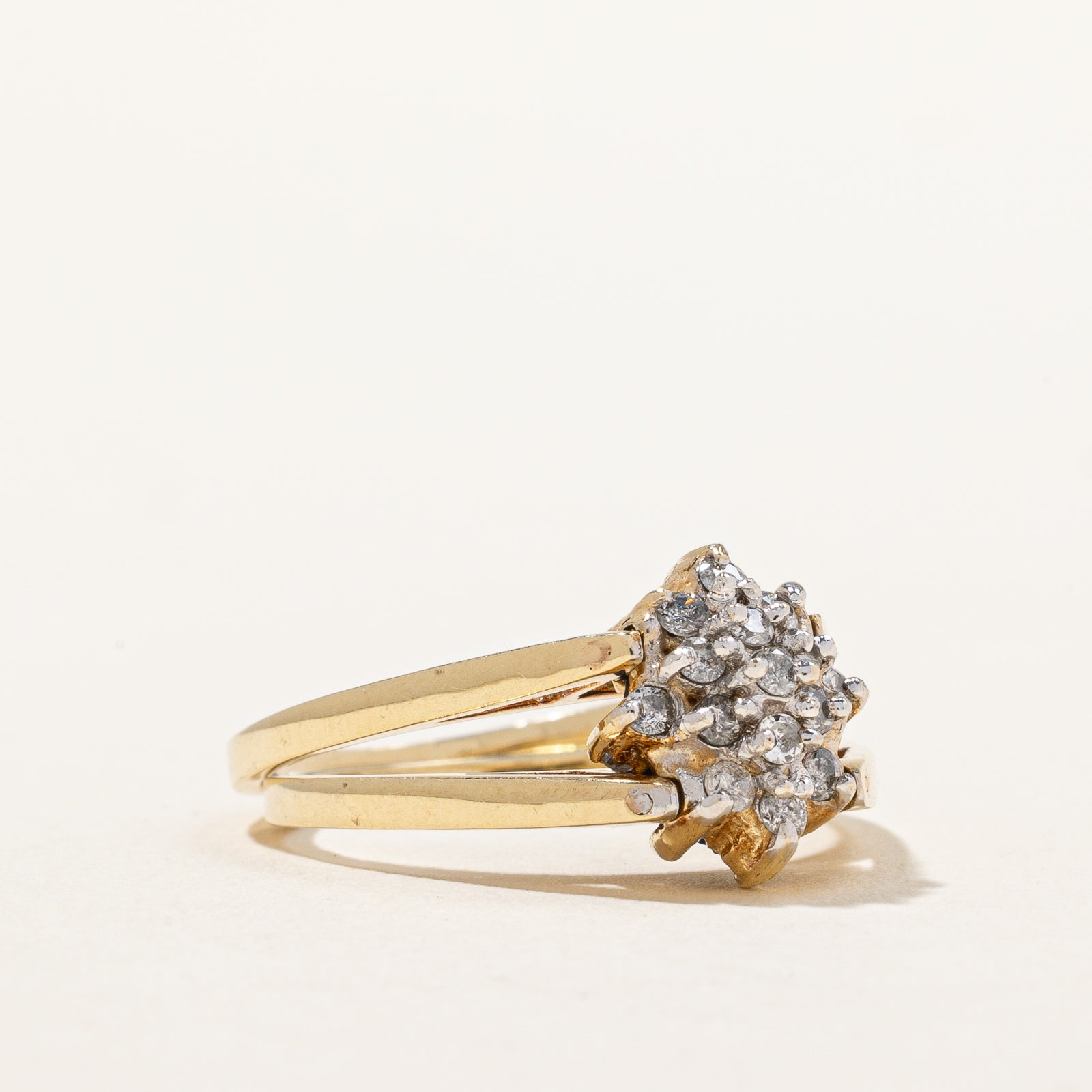 Blue Sapphire & Diamond Reversible Ring | 0.95ctw, 0.38ctw | SZ 7 |