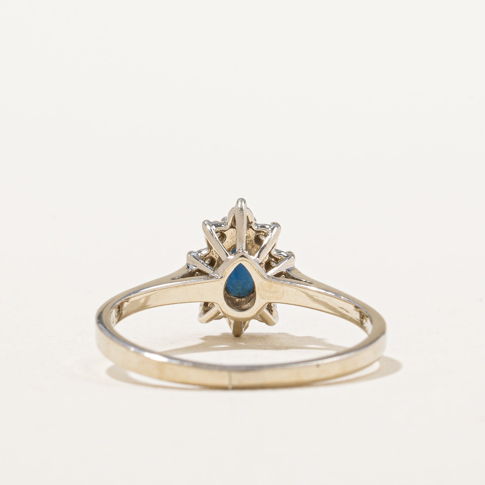 Blue Sapphire & Diamond Ring | 0.45ct, 0.10ctw | SZ 6.75 |