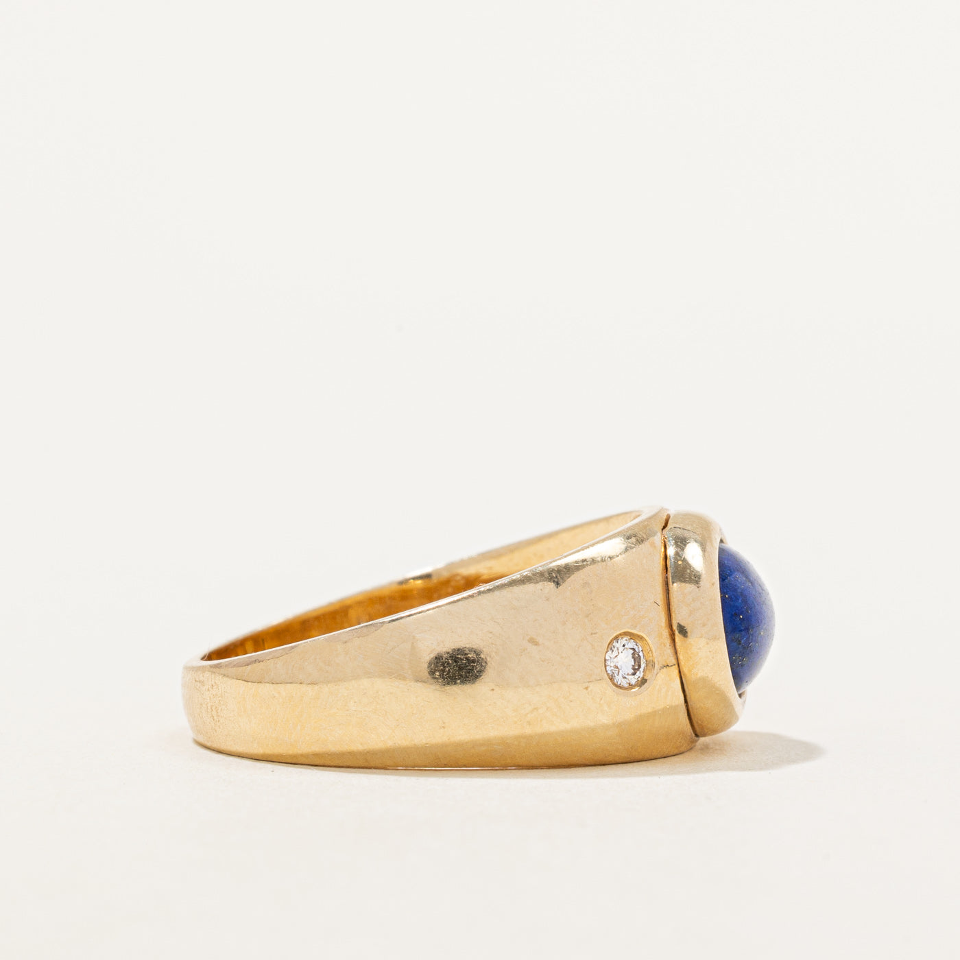 Lapis Lazuli & Diamond Ring | 2.00ct, 0.04ct | SZ 10.5 |