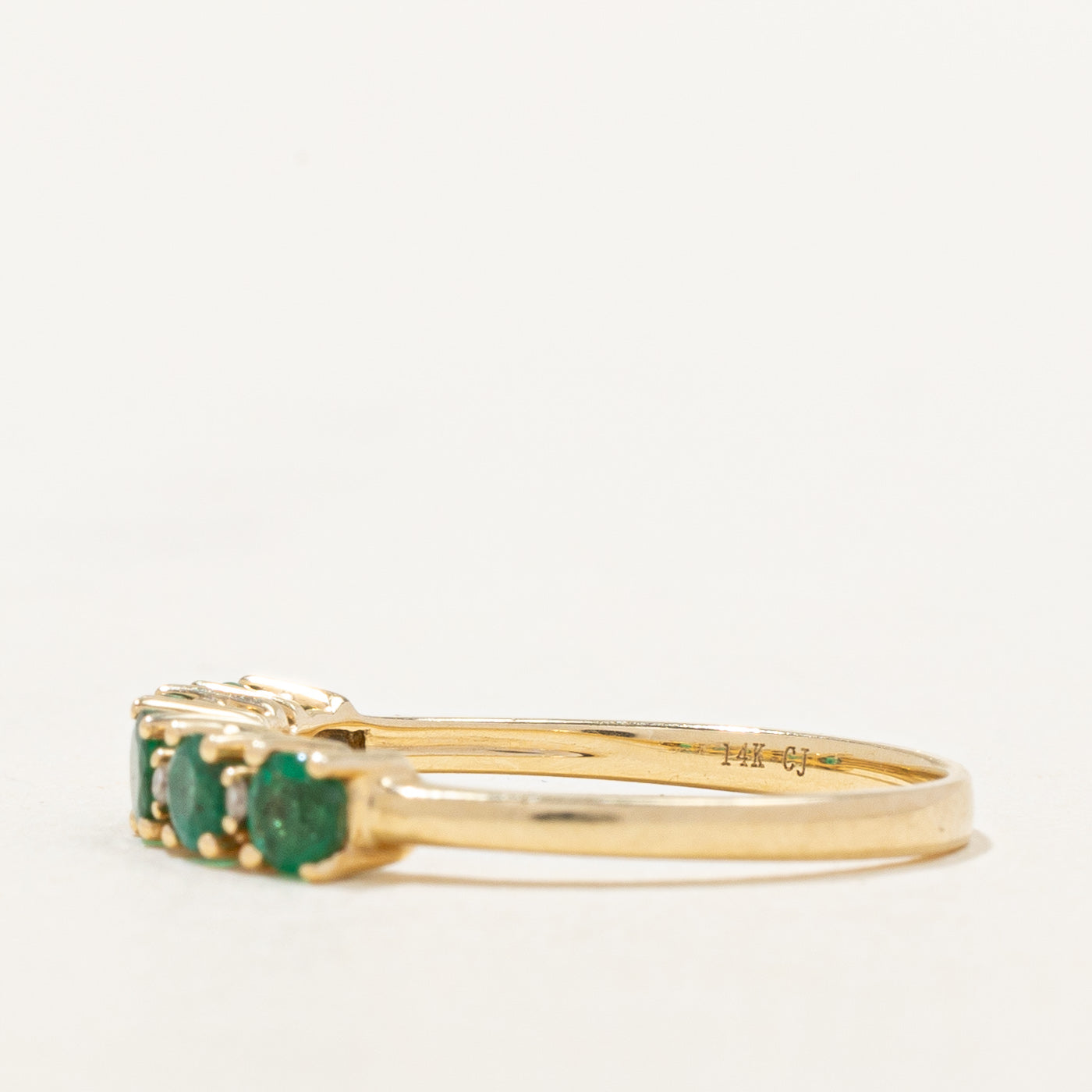 Emerald & Diamond Ring | 0.50ctw, 0.02ctw | SZ 6.75 |