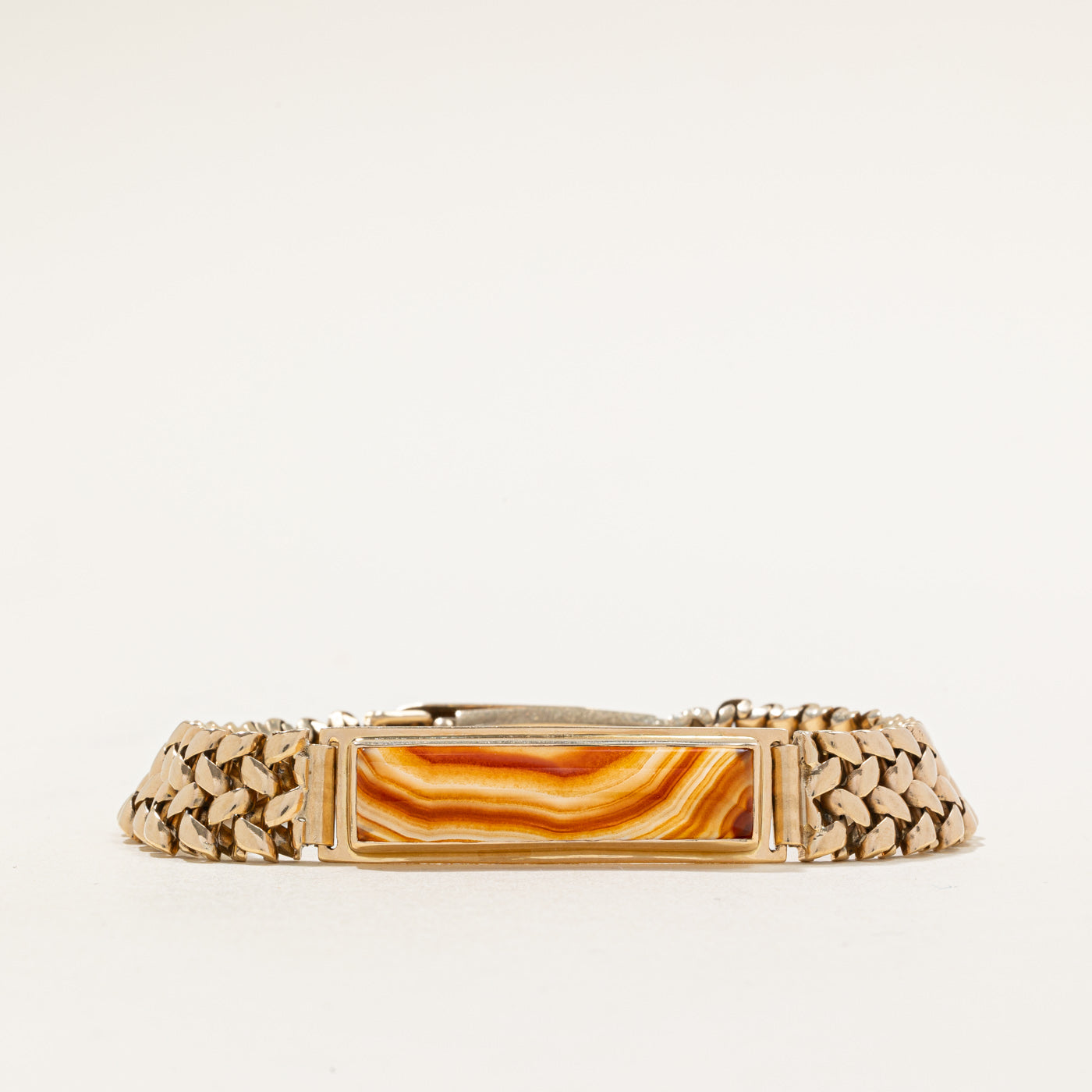 1953 Birmingham Vintage Agate Bracelet | 10.00ct | 8" |