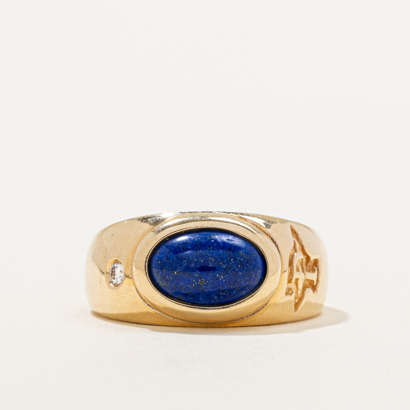 Lapis Lazuli & Diamond Ring | 2.00ct, 0.04ct | SZ 10.5 |