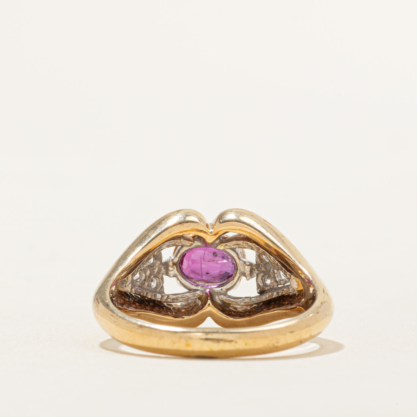 Ruby & Diamond Ring | 0.20ctw, 0.99ct | SZ 8 |