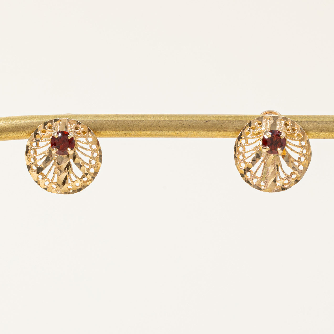 Garnet Screw Back Earrings | 0.56ctw |
