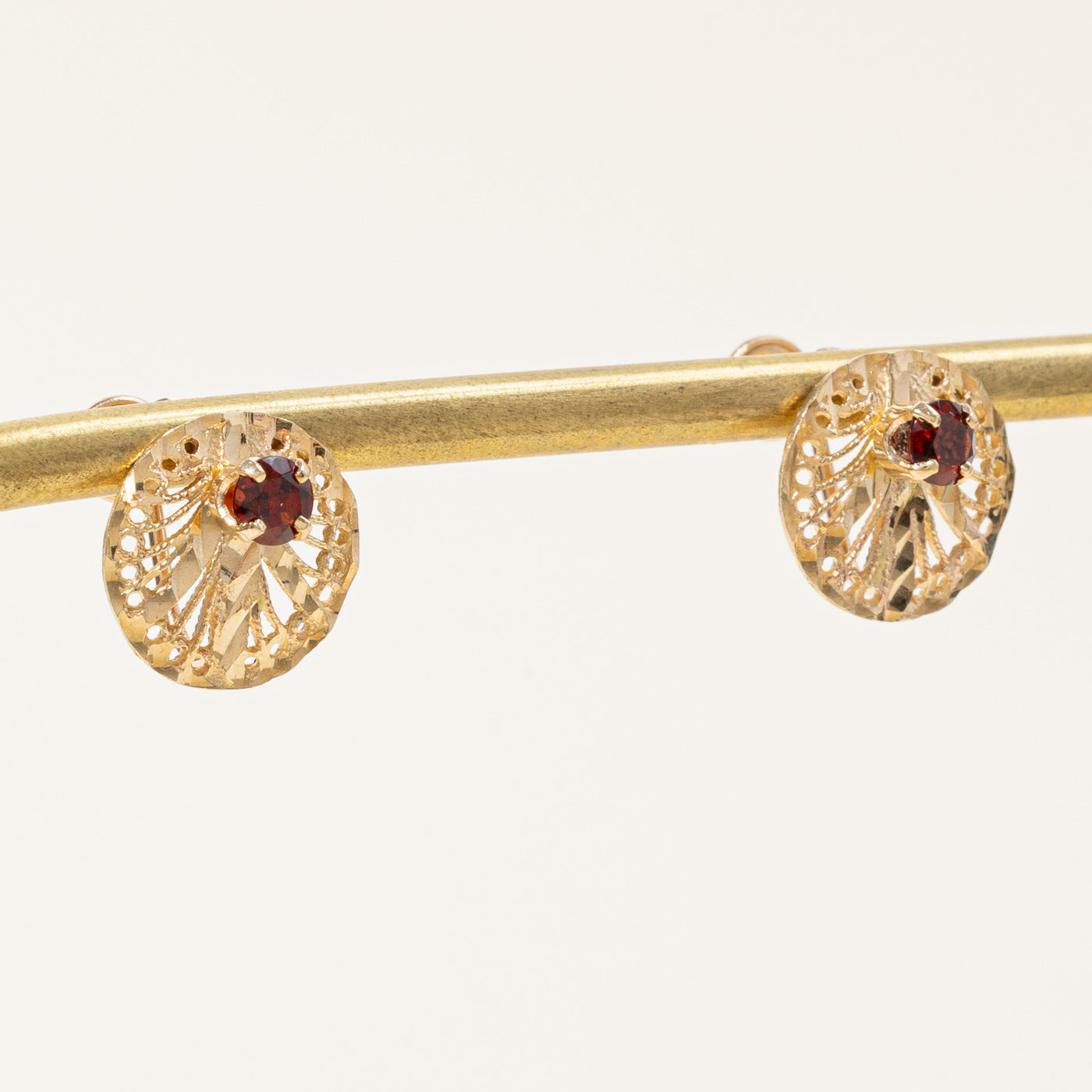 Garnet Screw Back Earrings | 0.56ctw |