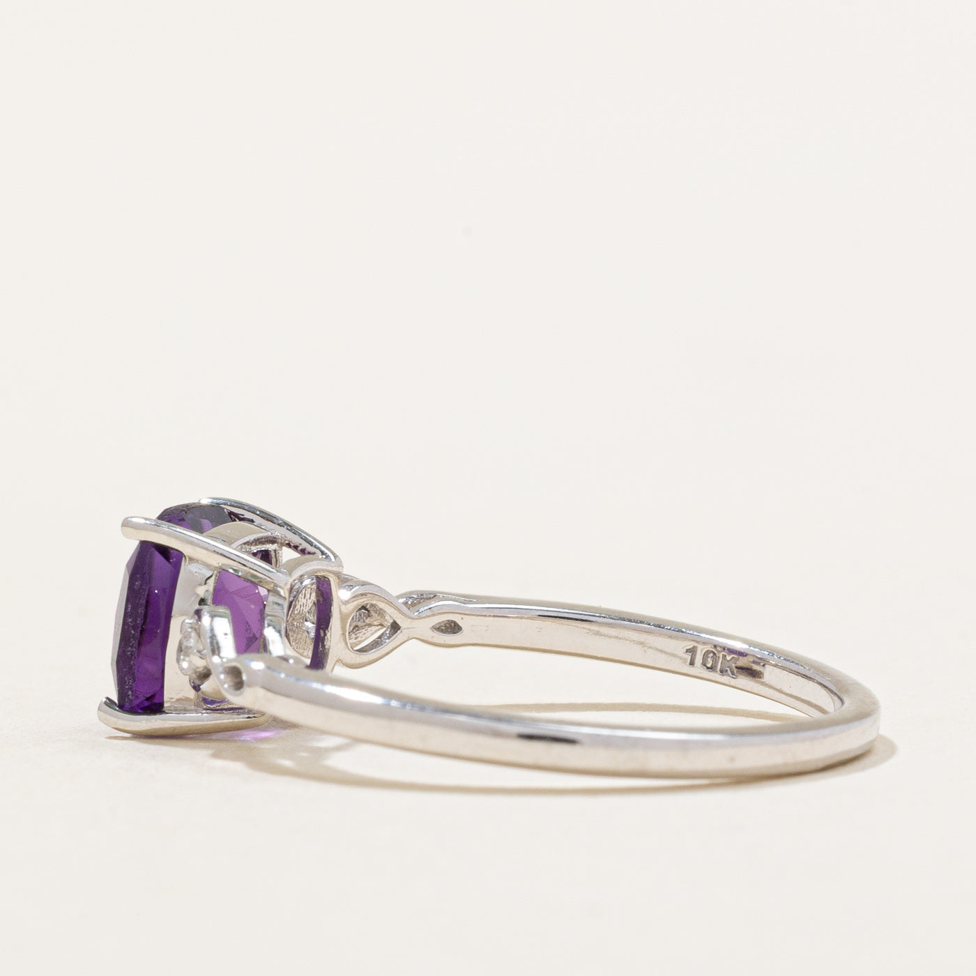 Amethyst & Diamond Ring | 1.40ct, 0.02ctw | SZ 6.75 |