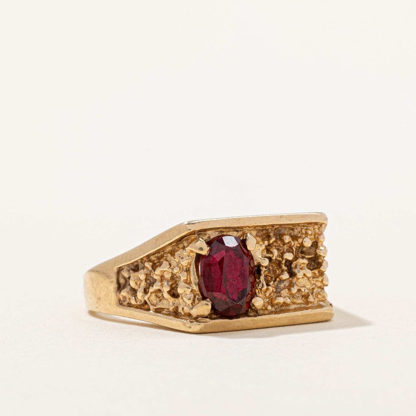 Synthetic Ruby Cocktail Ring | 1.65ct | SZ 9.5 |
