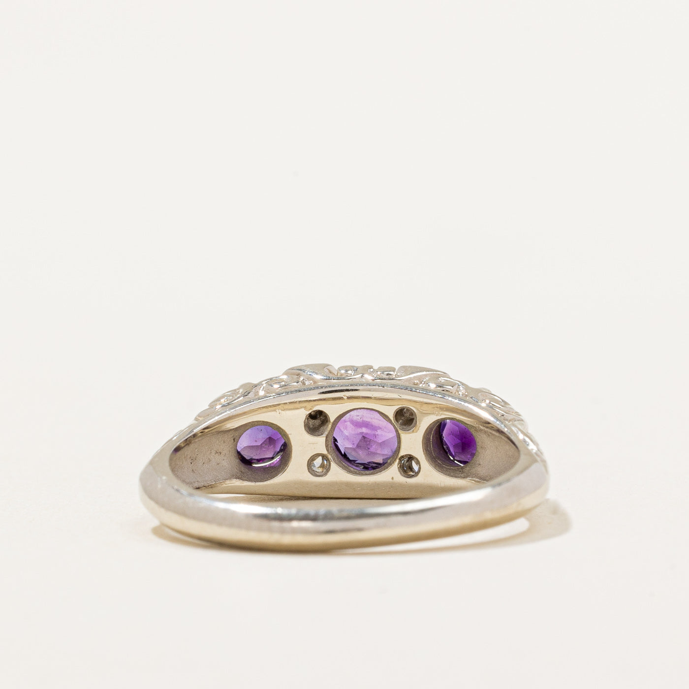 Amethyst & Diamond Cocktail Ring | 0.50ctw, 0.08ctw | SZ 5.25 |