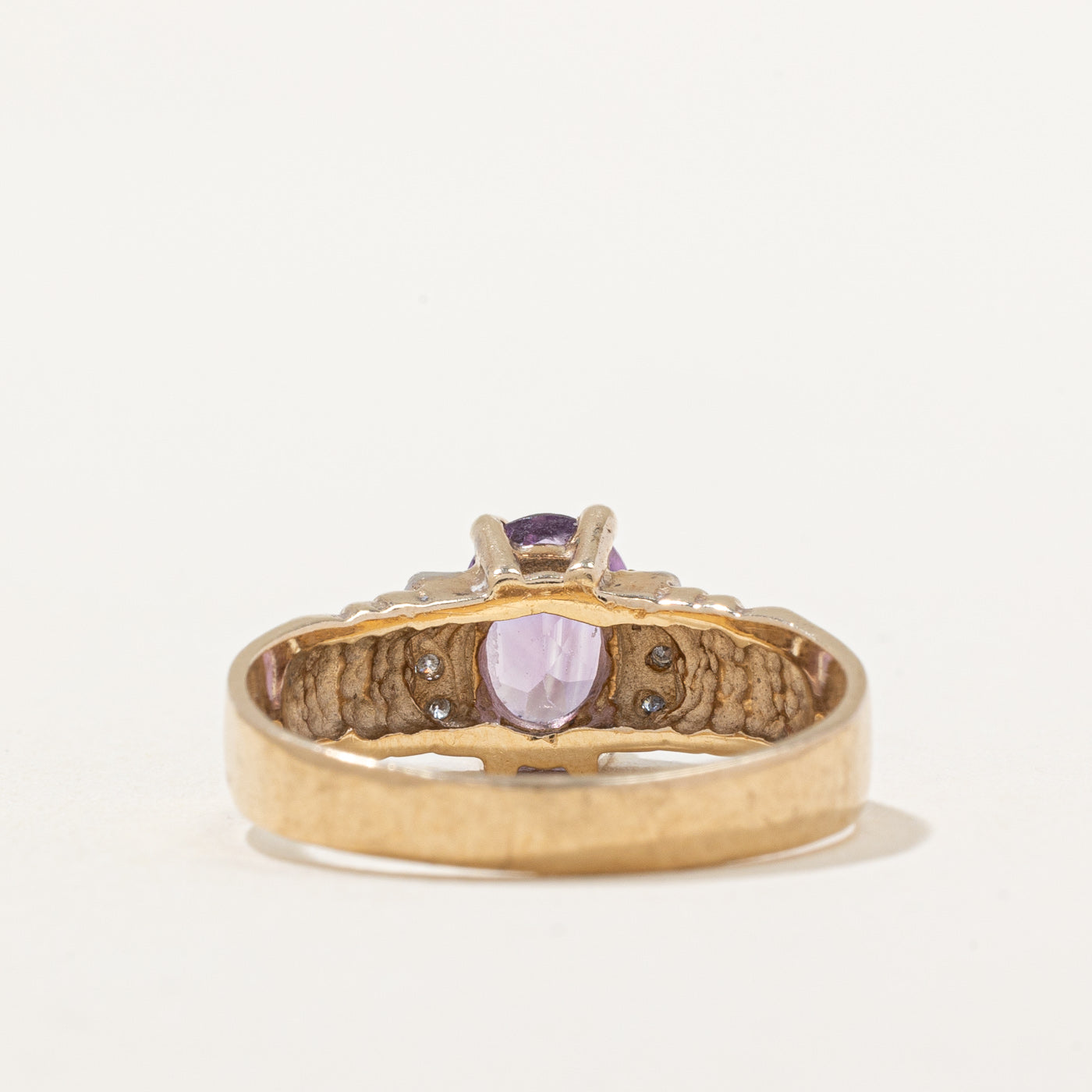 Amethyst & Diamond Cocktail Ring | 1.00ct, 0.12ctw | SZ 8.25 |