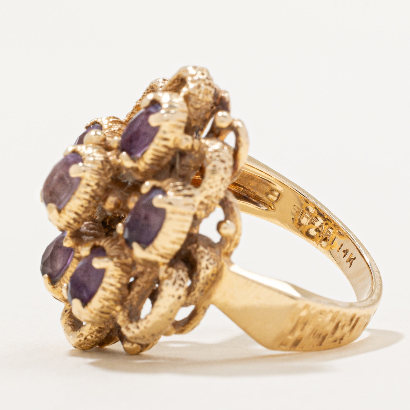 Amethyst Cocktail Ring | 0.96ctw | SZ 6.5 |