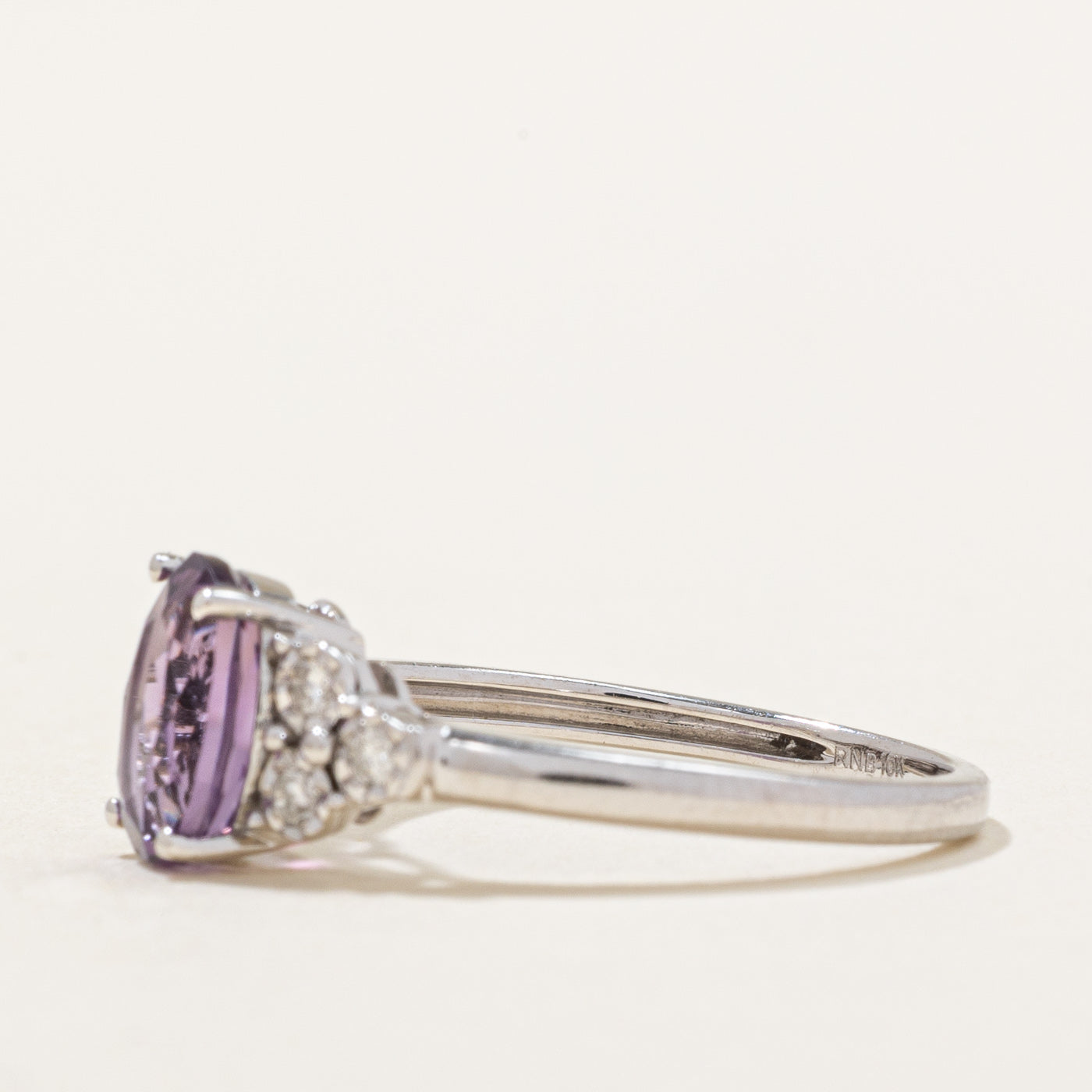 Amethyst & Diamond Ring | 1.00ct, 0.12ctw | SZ 6.25 |