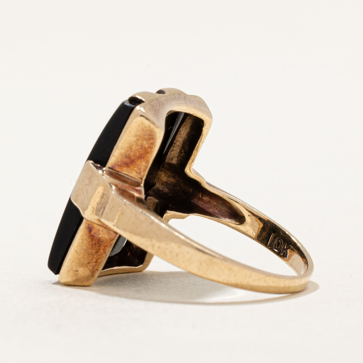 Bague étoile en onyx noir | 6,50 ct | Taille 4,75 |