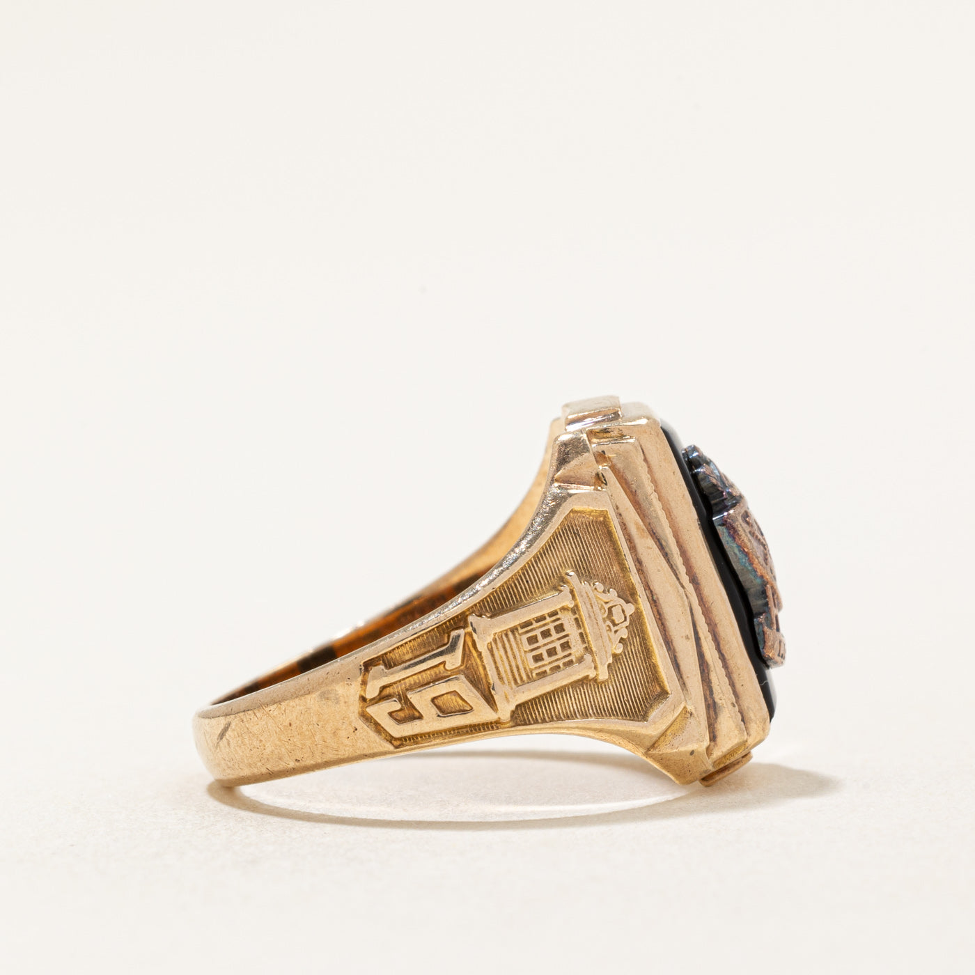 1960 Brockton Black Onyx Ring | 1.50ct | SZ 6 |