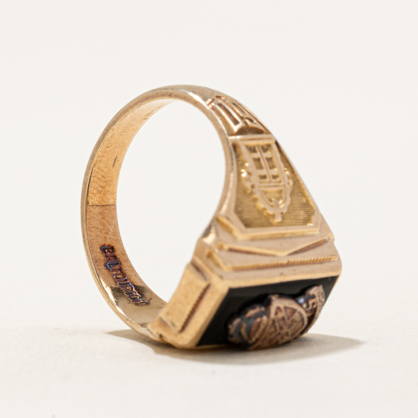 1960 Brockton Black Onyx Ring | 1.50ct | SZ 6 |