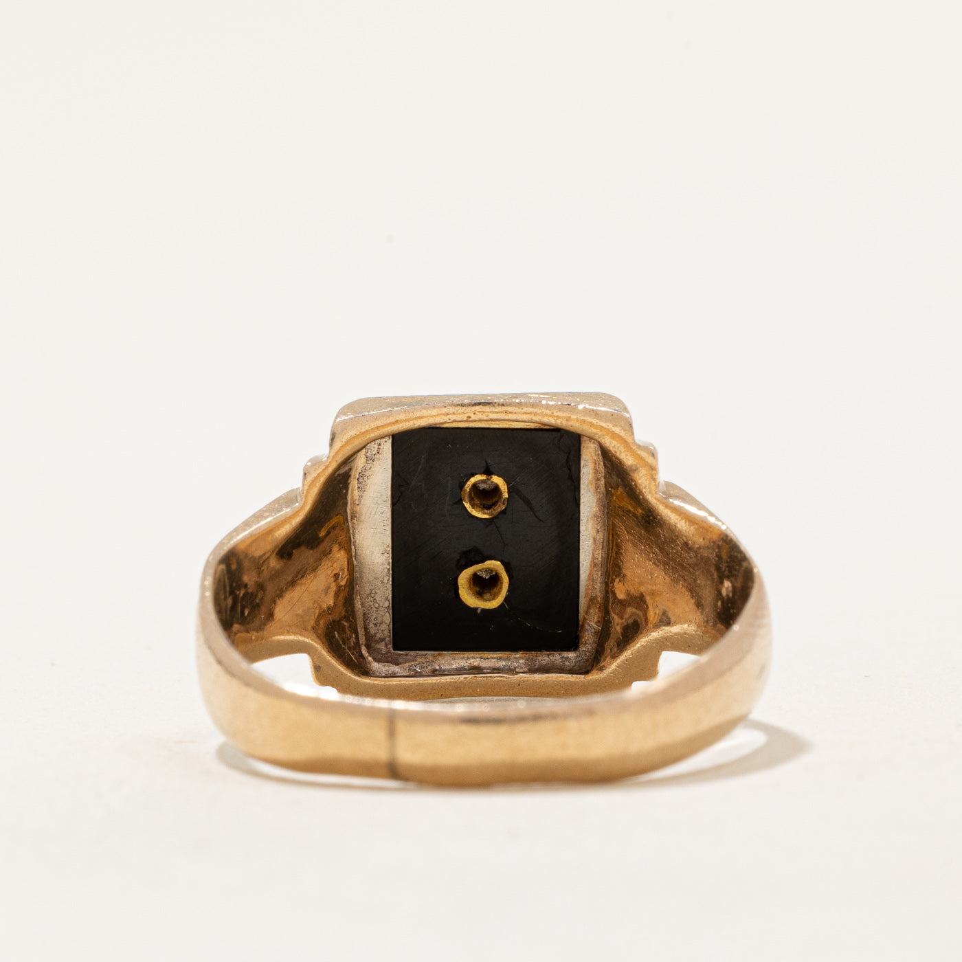 Black Onyx Free Masons Ring | 2.00ct | SZ 9 |