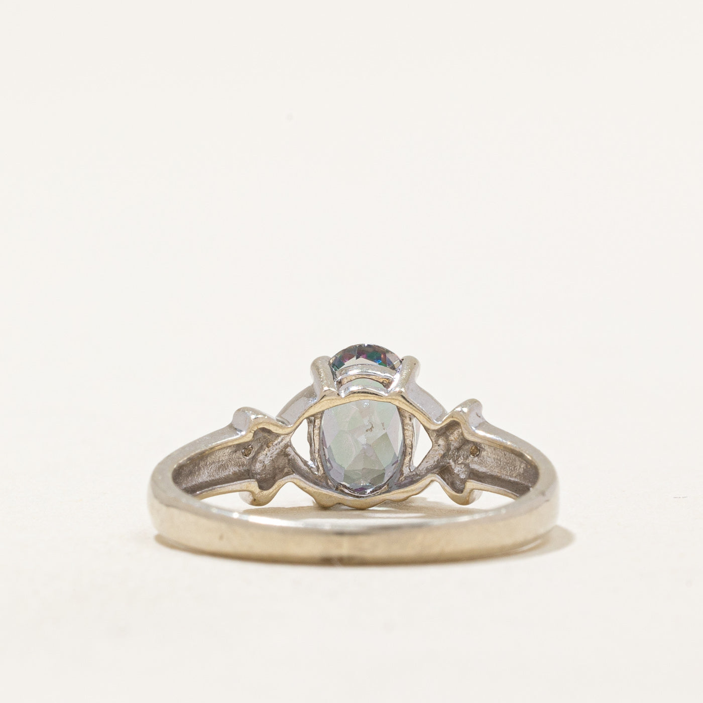 Mystic Topaz & Diamond Ring | 0.80ct, 0.01ctw | SZ 4.5 |