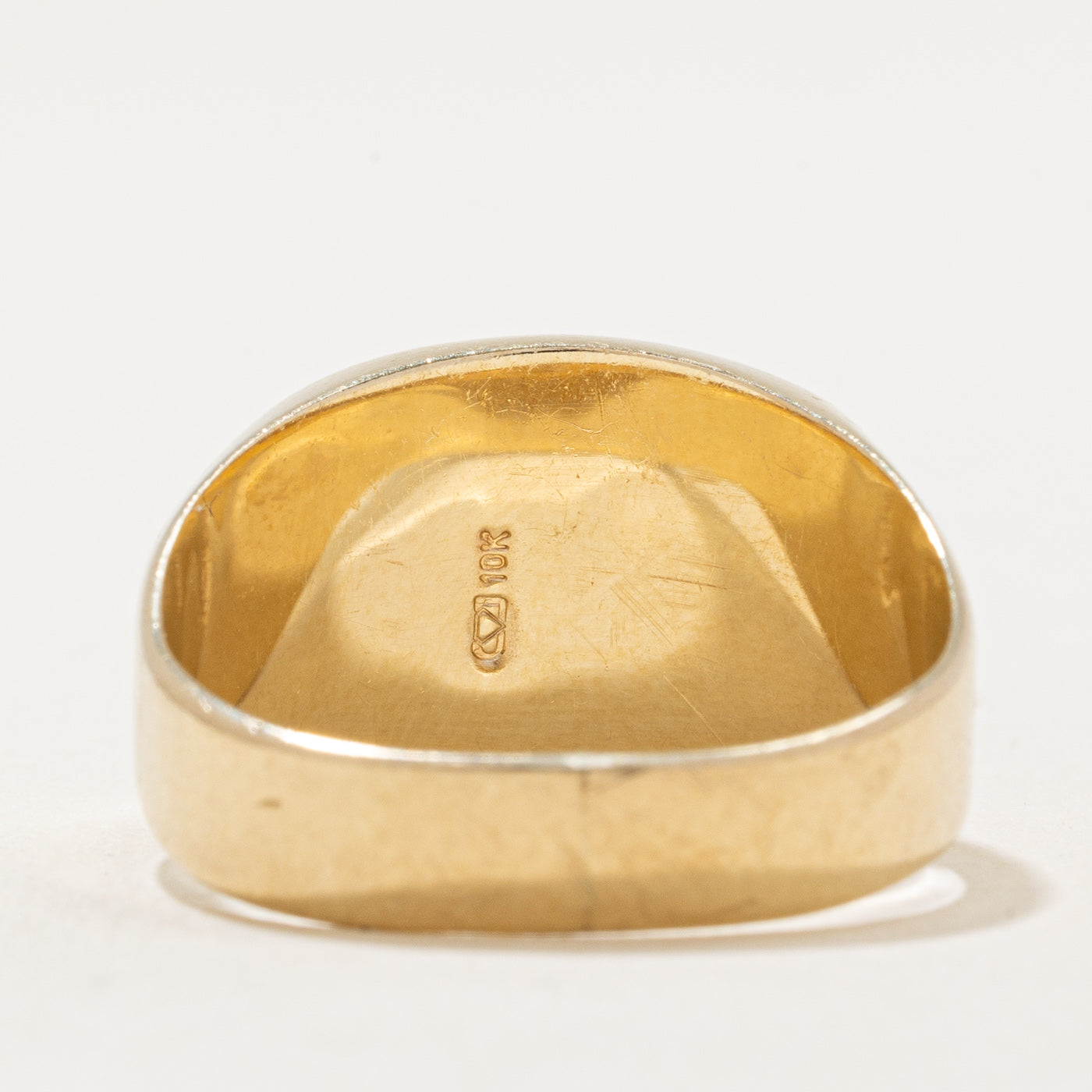 Onyx & Diamond Cocktail Ring | 2.50ct, 0.01ct | SZ 10 |