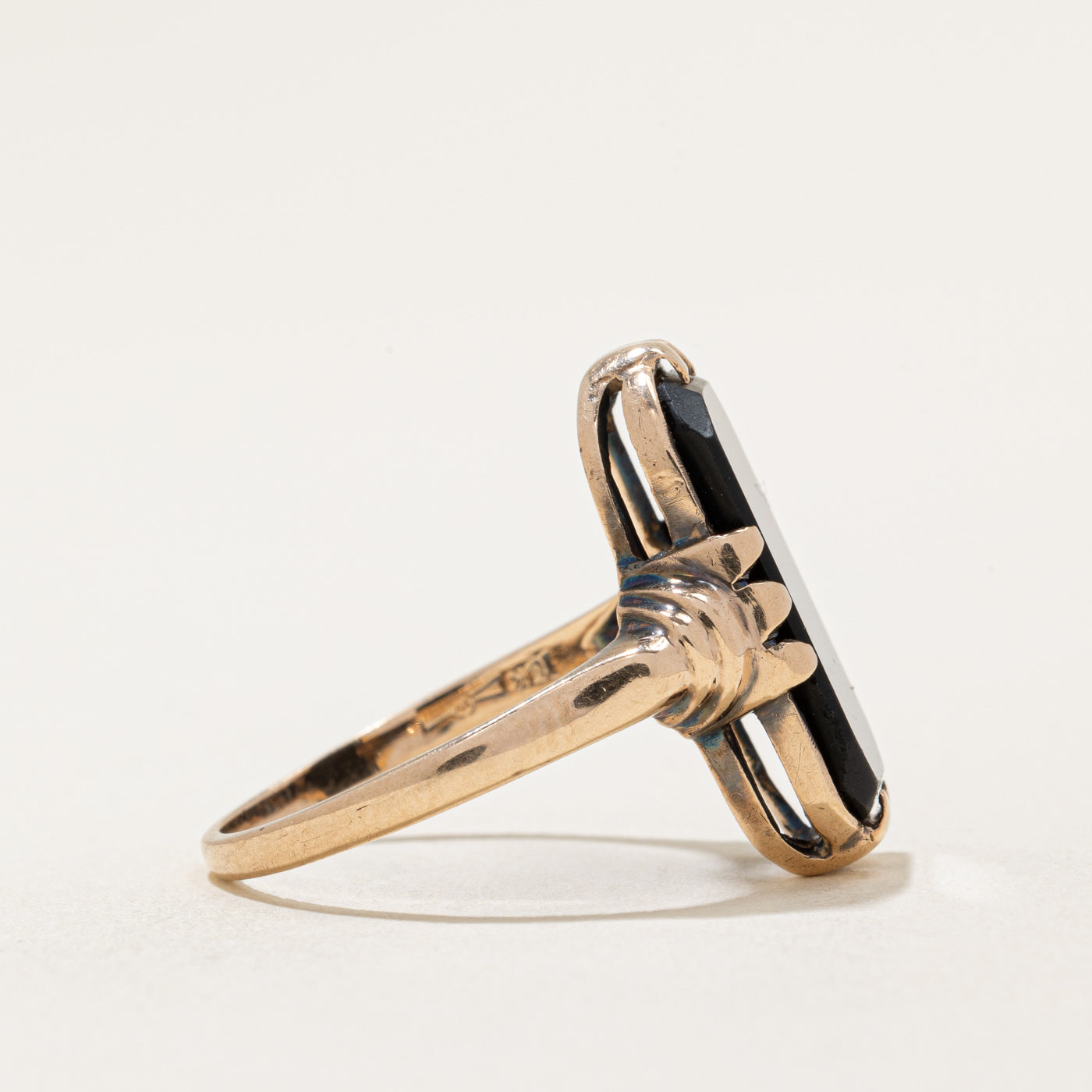 Black Onyx Cocktail Ring | 4.50ct | SZ 7.75 |