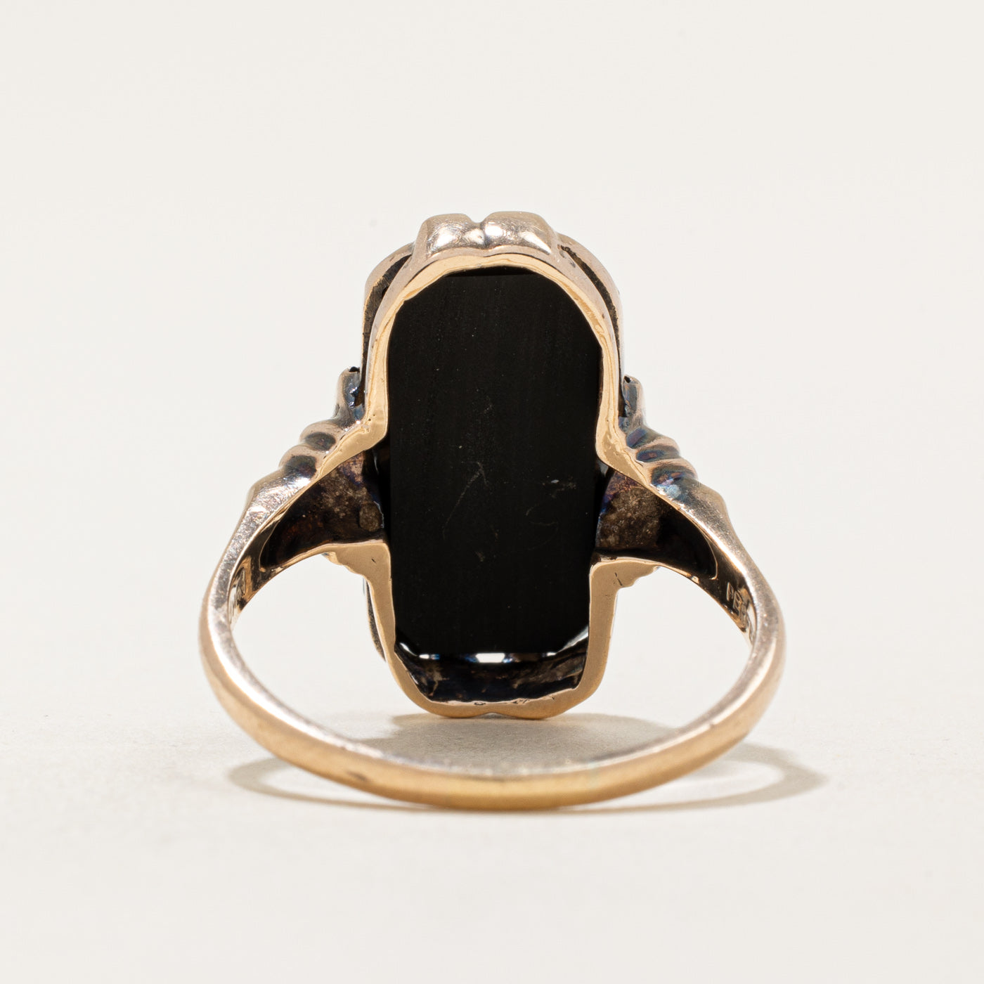 Black Onyx Cocktail Ring | 4.50ct | SZ 7.75 |