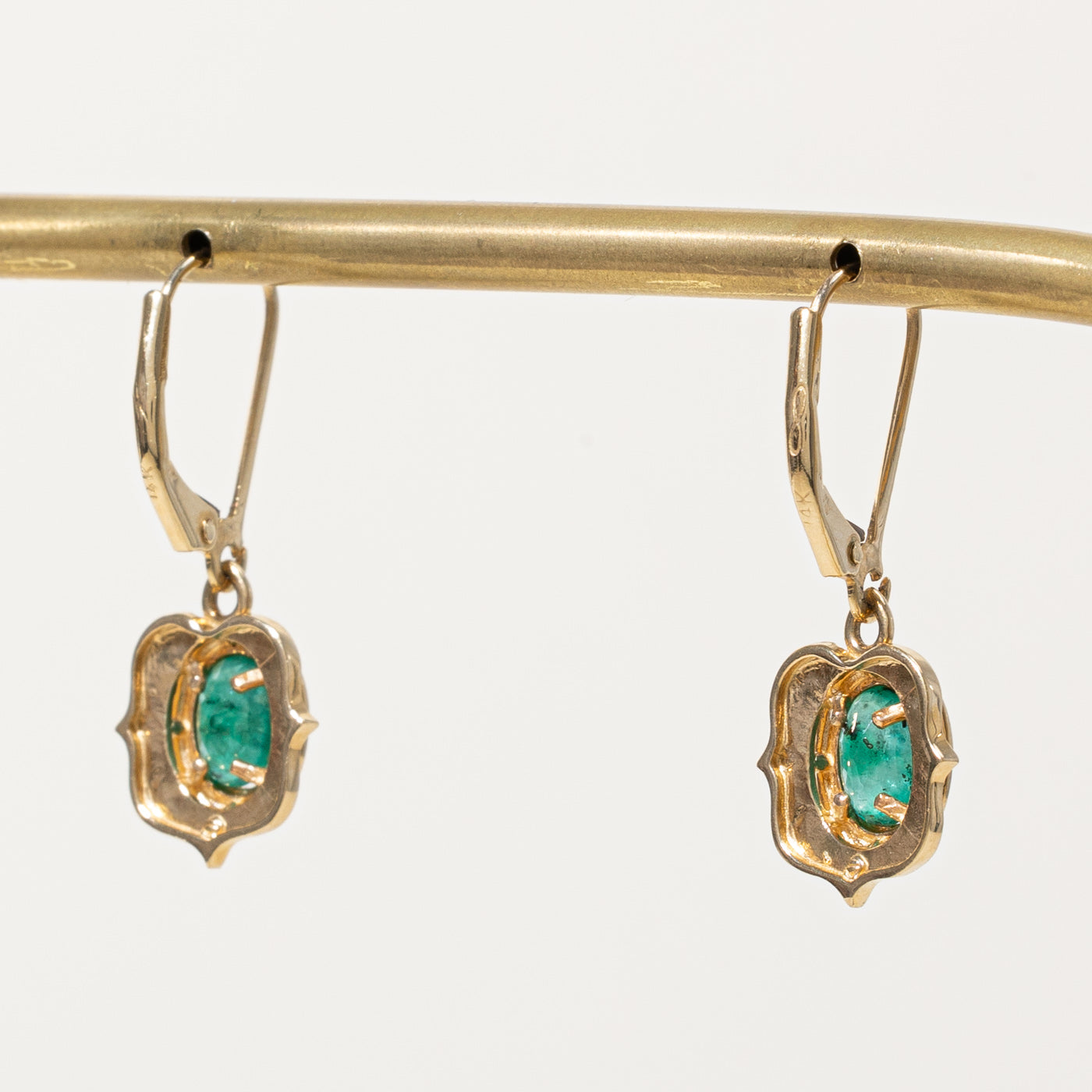 Emerald Drop Earrings | 0.80ctw |