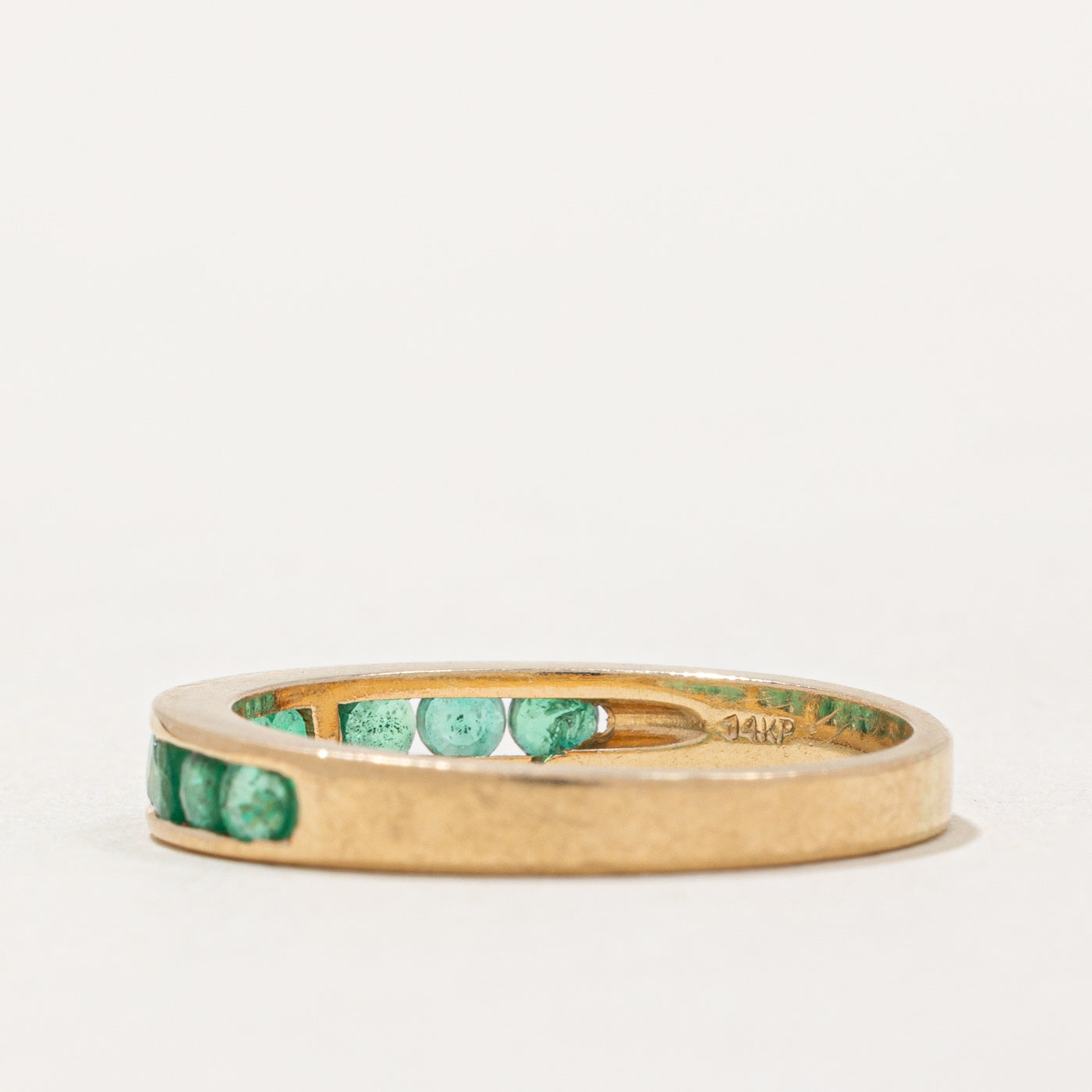 Semi Eternity Channel Set Emerald Band | 0.30ctw | SZ 6 |