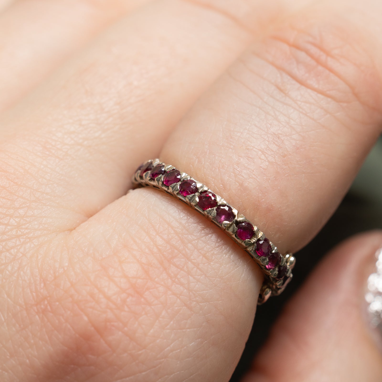 Ruby, Sapphire & Diamond Eternity Ring | 1.00ctw, 0.17ctw | SZ 7 |