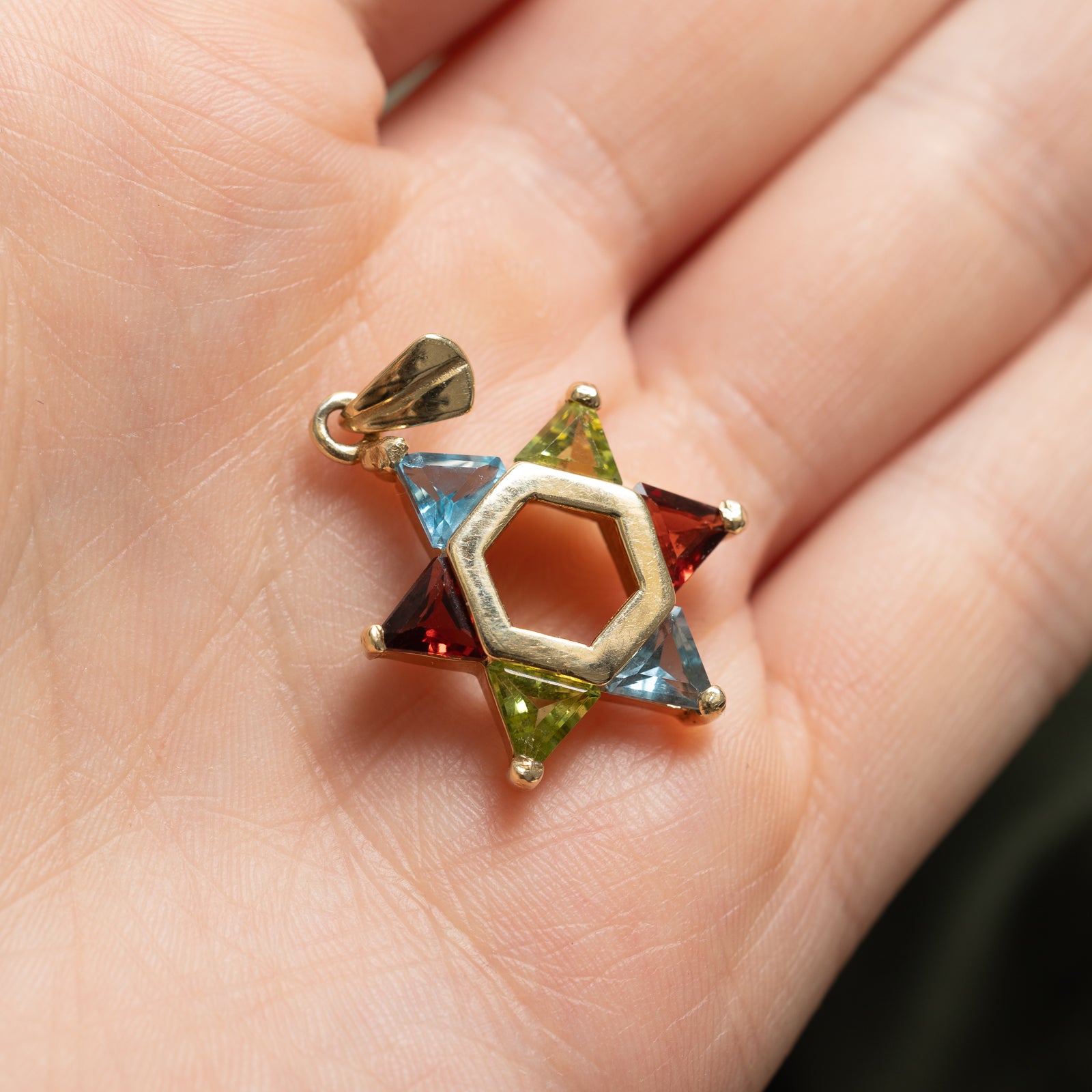 Multi Gemstone Star Pendant | 2.28ctw |
