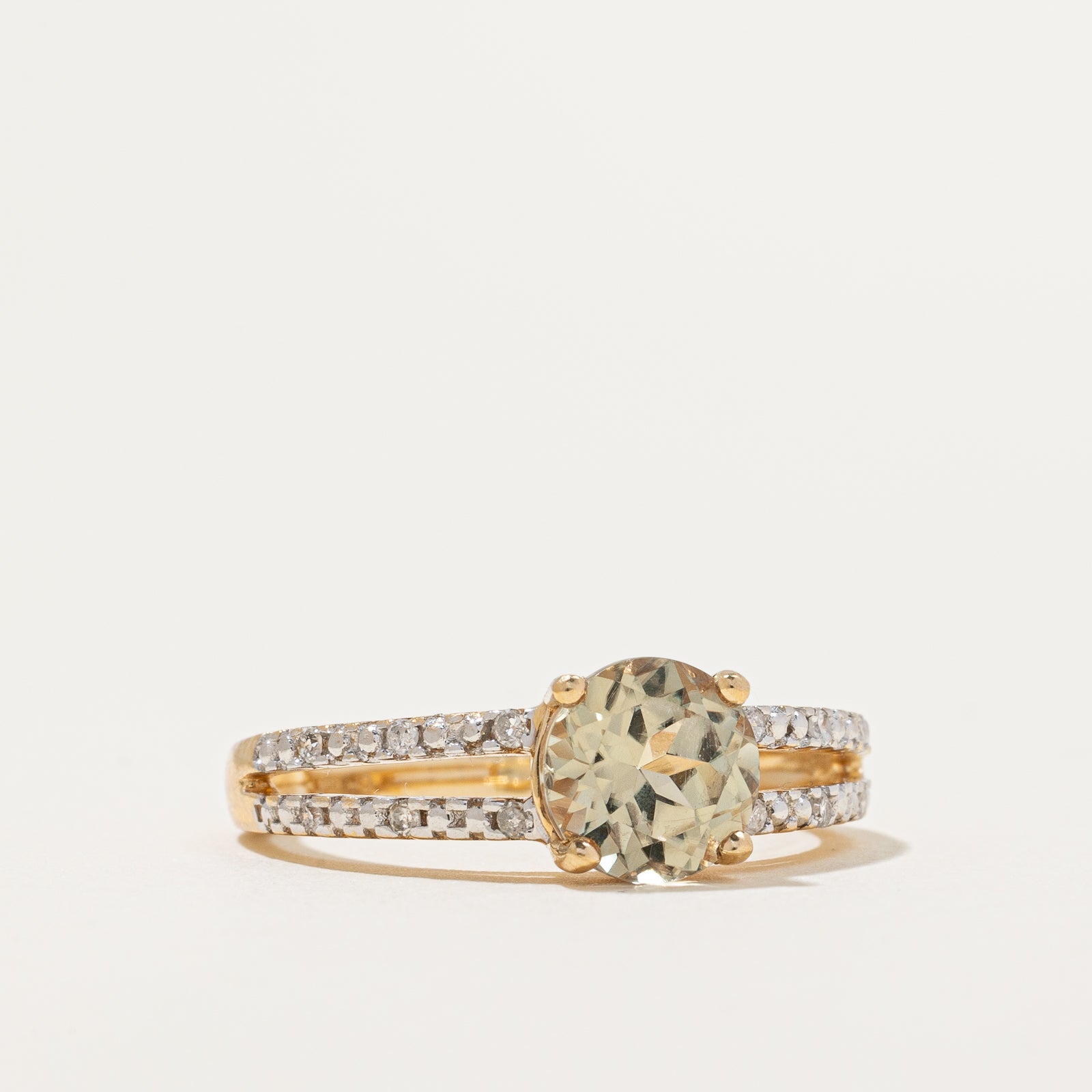 Zultanite & Diamond Open Shank Ring | 1.30ct, 0.06ctw | SZ 7 |