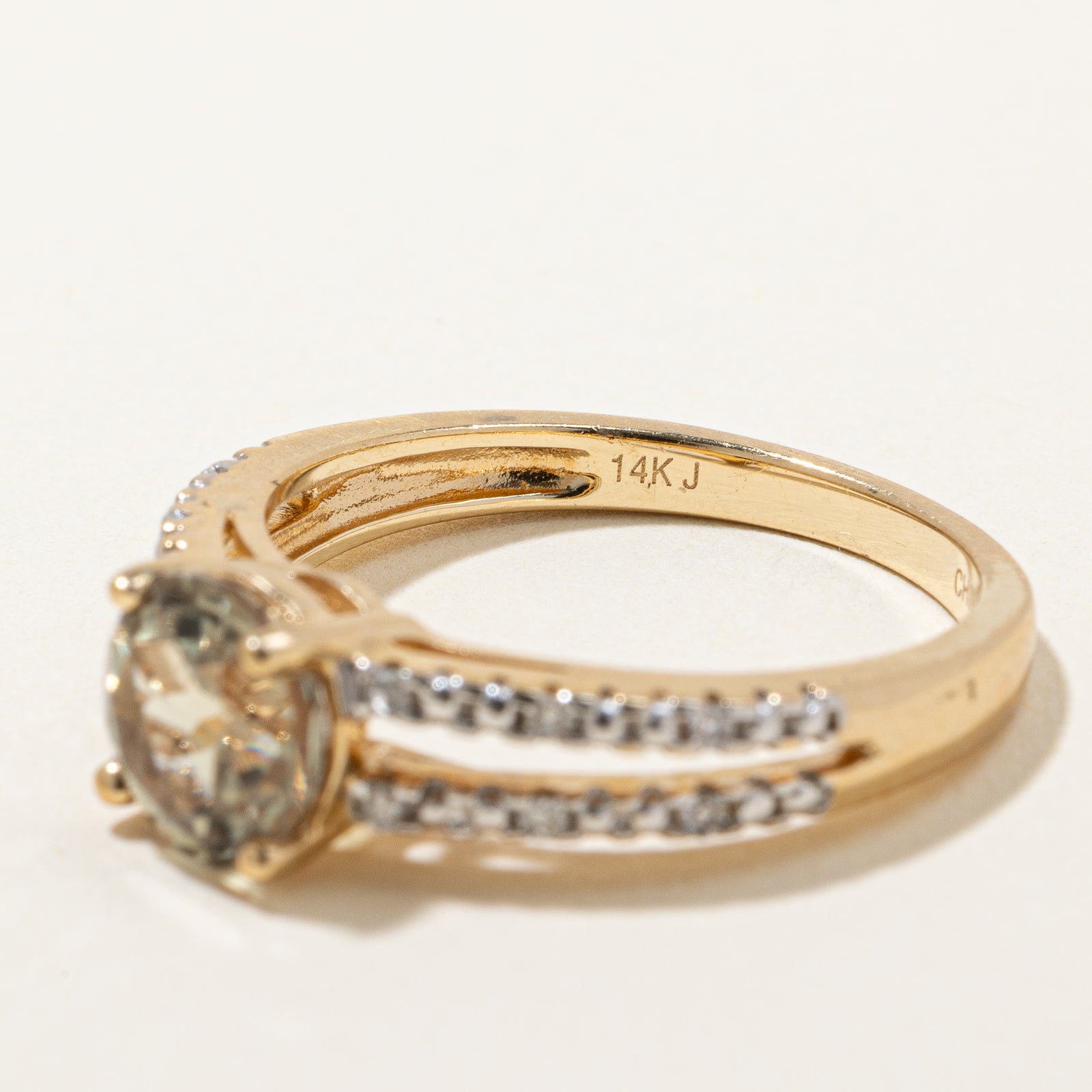 Zultanite & Diamond Open Shank Ring | 1.30ct, 0.06ctw | SZ 7 |