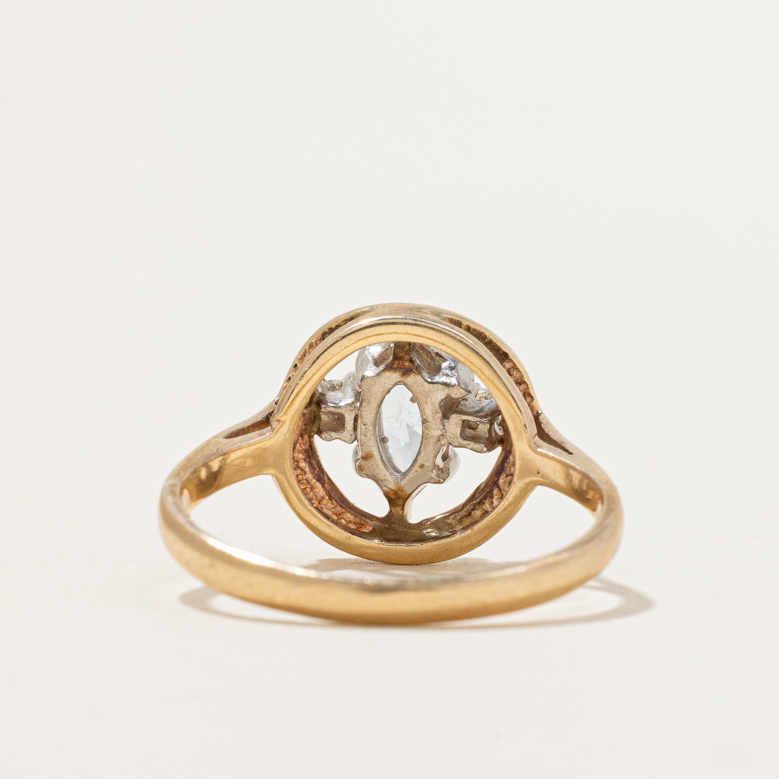 Aquamarine & Diamond Ring | 0.40ct, 0.06ctw | SZ 5.75 |