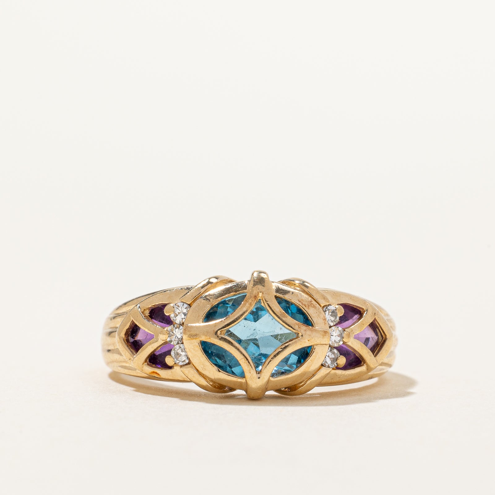 Multi Gemstone Ring | 1.30ct, 0.50ctw, 0.06ctw | SZ 6.75 |