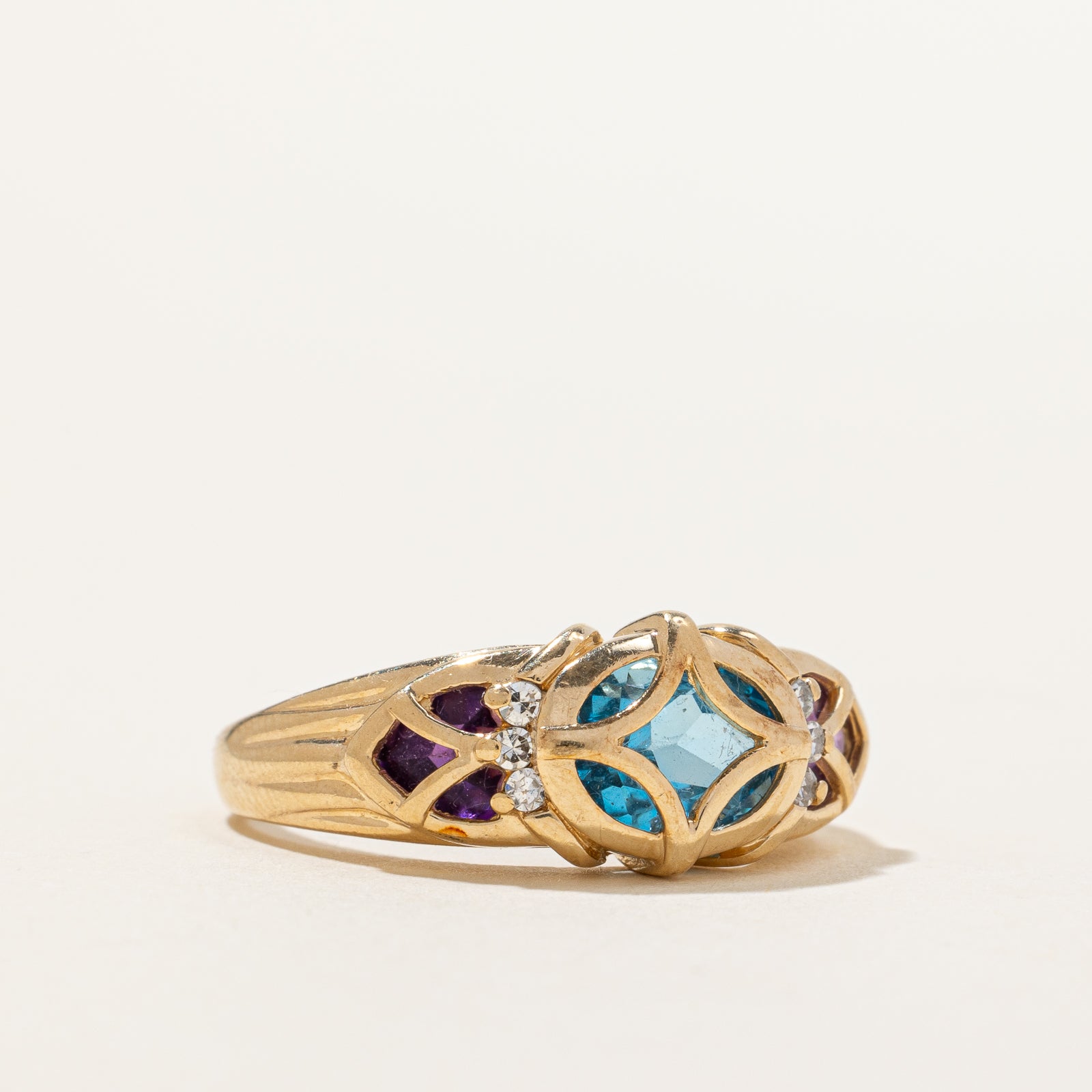 Multi Gemstone Ring | 1.30ct, 0.50ctw, 0.06ctw | SZ 6.75 |