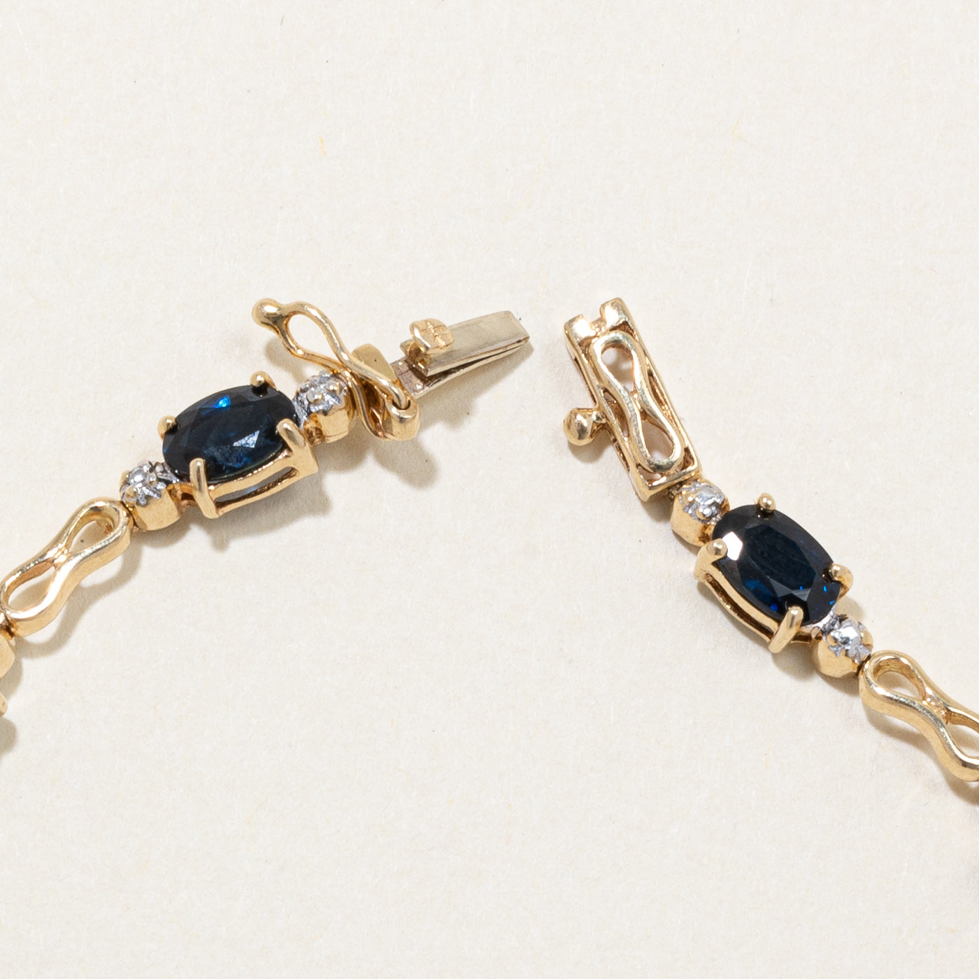 Sapphire & Diamond Bracelet | 0.50ctw, 0.05ctw | 7.5" |