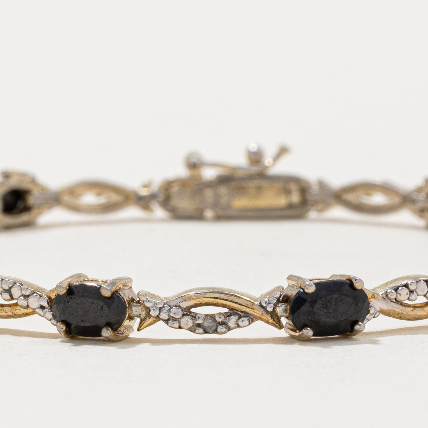 Sapphire & Diamond Bracelet | 5.00ctw, 0.01ct | 7.25" |