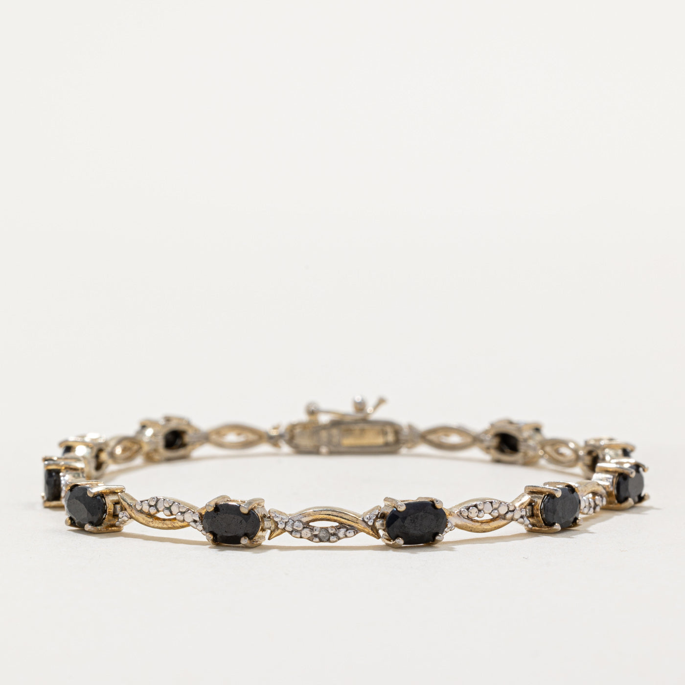 Sapphire & Diamond Bracelet | 5.00ctw, 0.01ct | 7.25" |