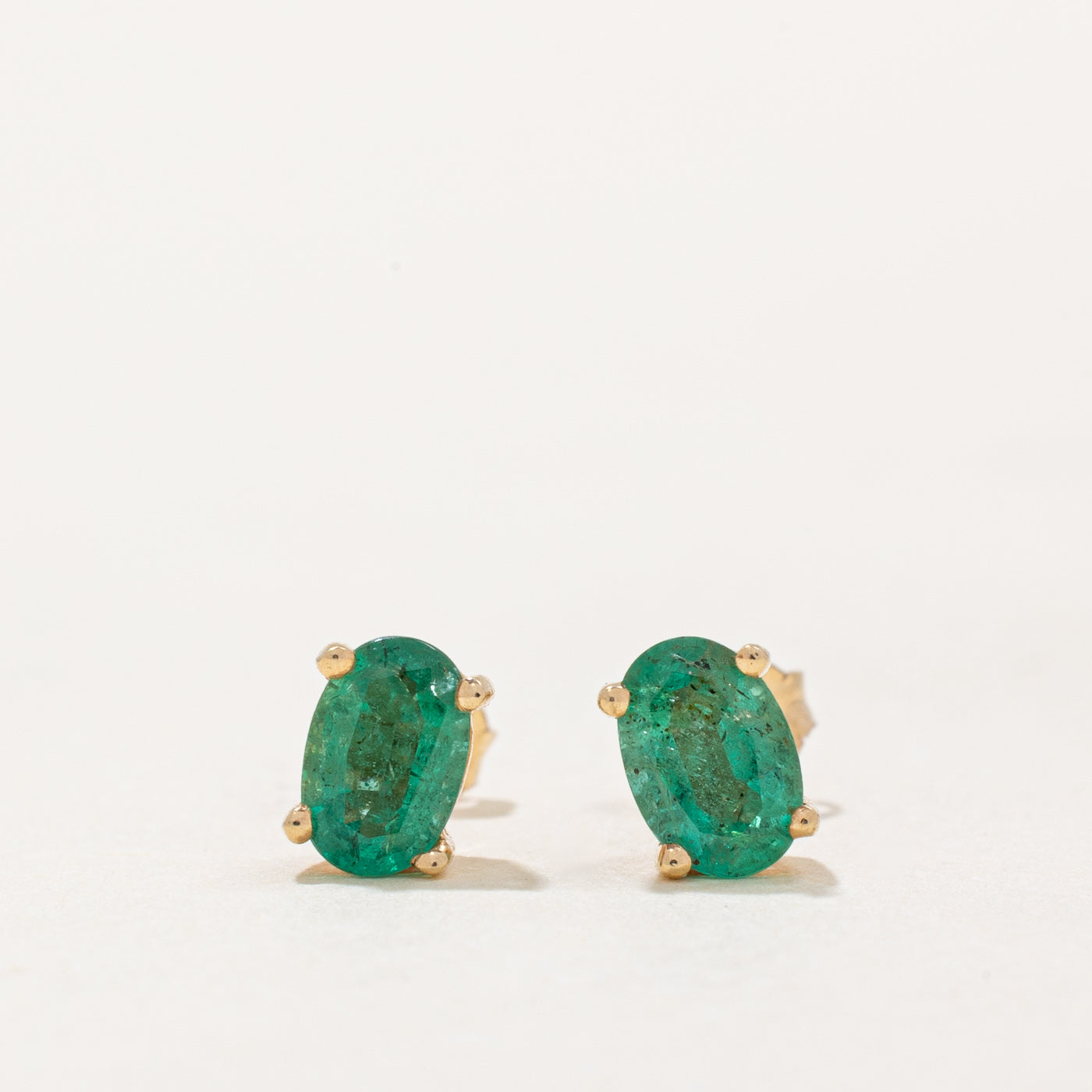 Emerald Stud Earrings | 0.50ctw |