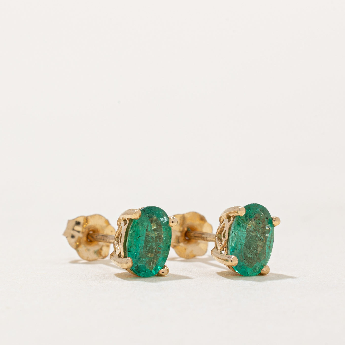 Emerald Stud Earrings | 0.50ctw |