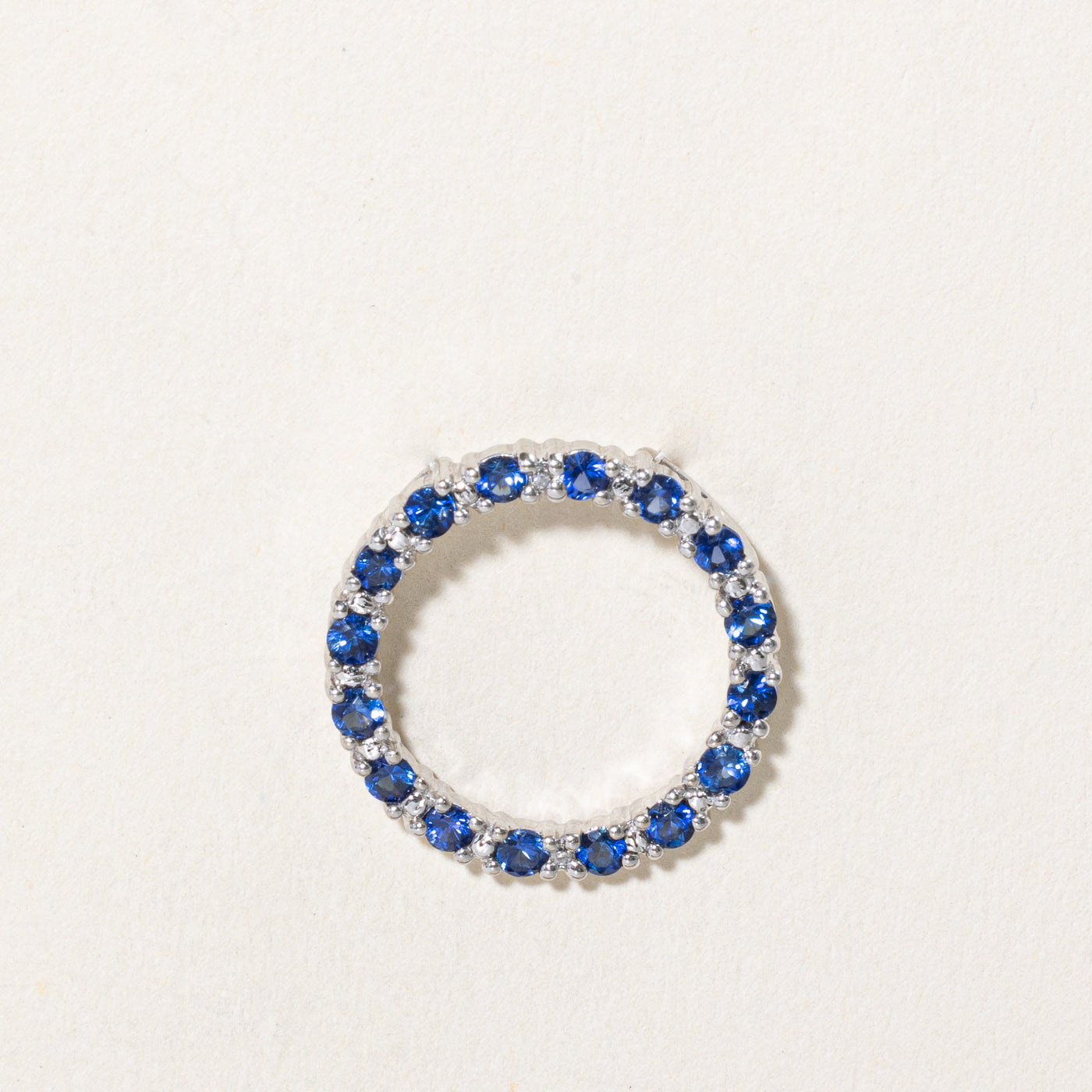 Synthetic Sapphire & Diamond Wreath Pendant | 0.56ctw, 0.01ctw |