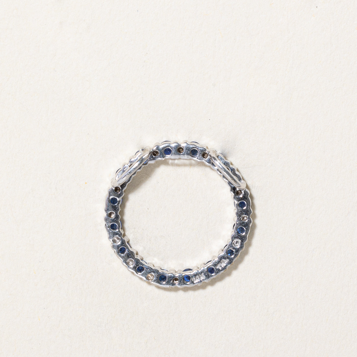 Synthetic Sapphire & Diamond Wreath Pendant | 0.56ctw, 0.01ctw |
