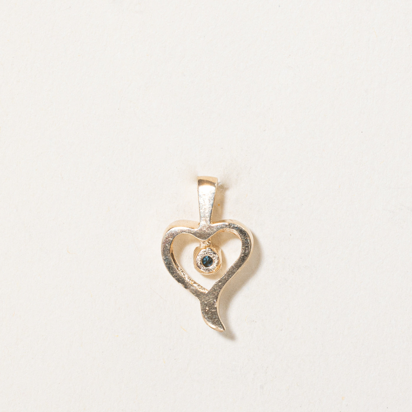 Sapphire Heart Pendant | 0.06ct |