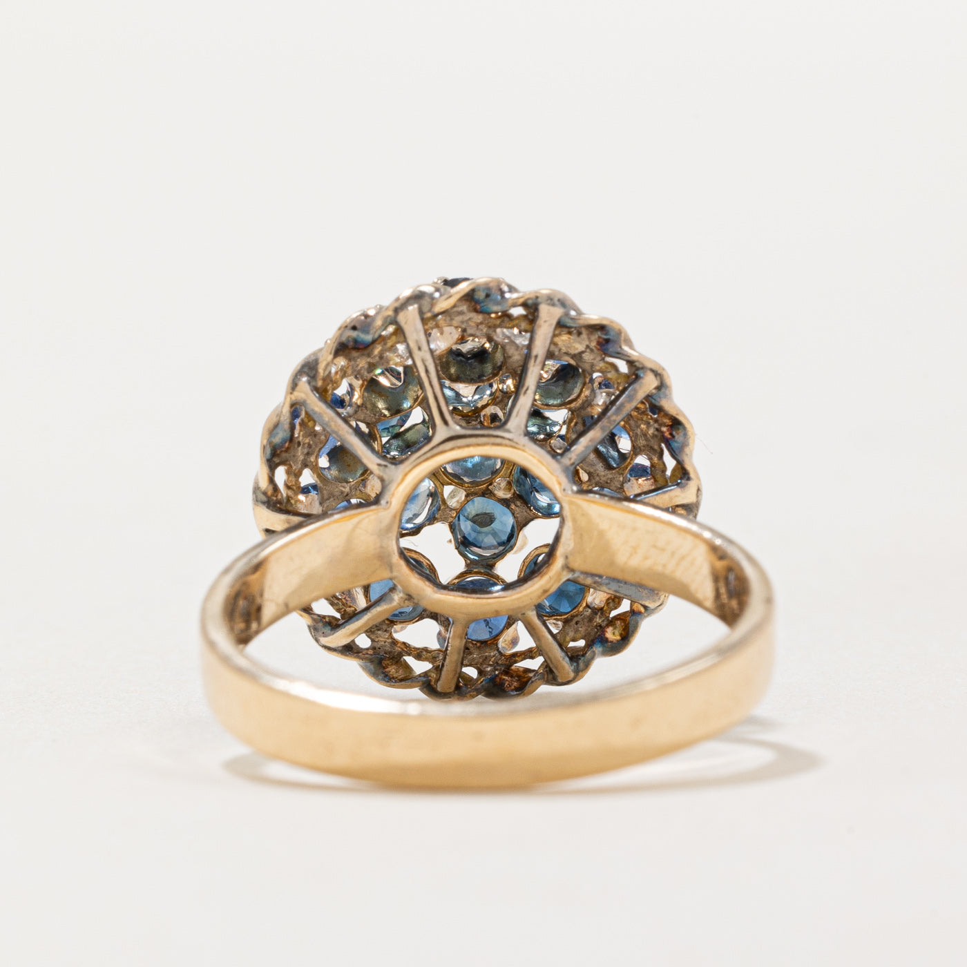 High Set Sapphire Cocktail Ring | 1.50ctw | SZ 6.5 |