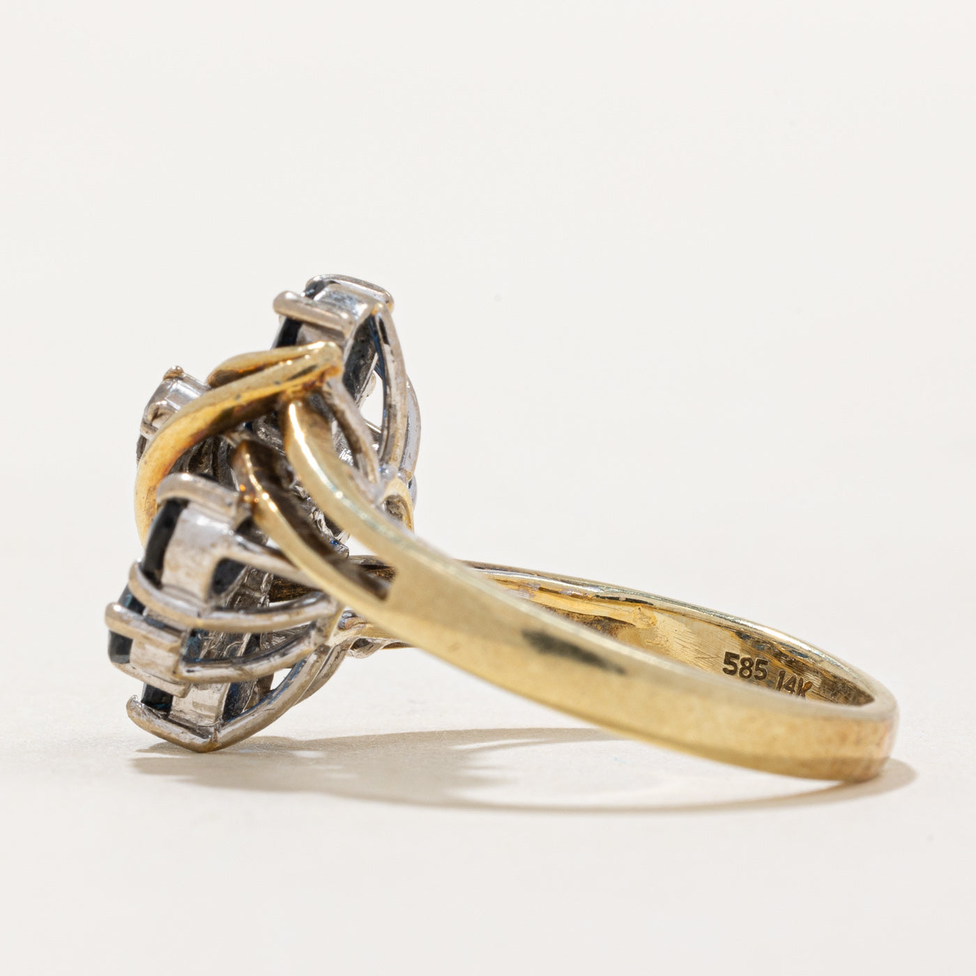 Sapphire & Diamond Cocktail Ring | 1.00ctw, 0.10ctw | SZ 6.5 |