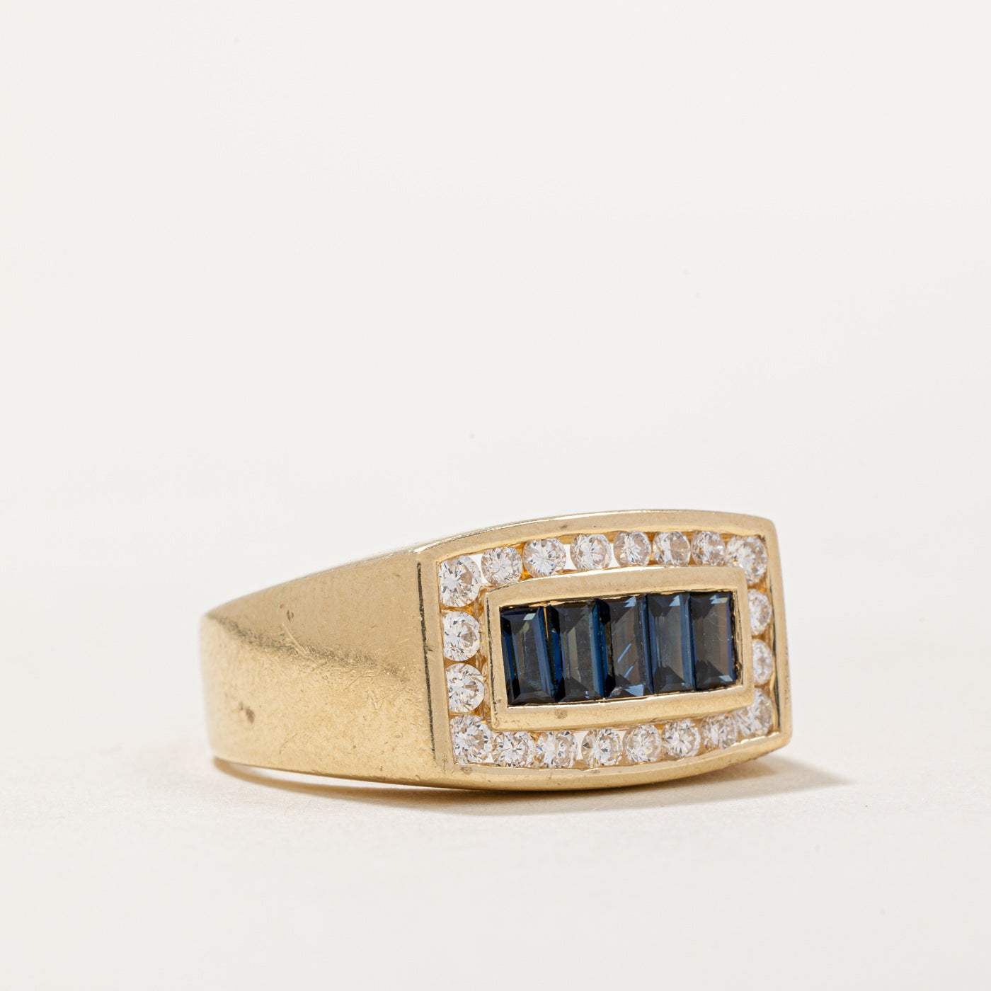 Sapphire & Diamond Cocktail Ring | 1.00ctw, 0.50ctw | SZ 10 |