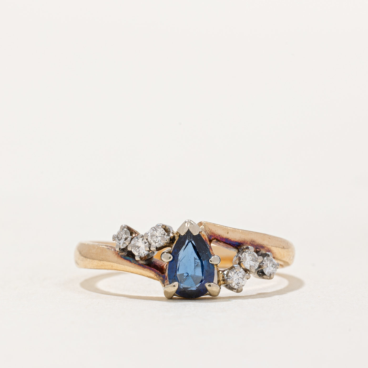 Sapphire & Diamond Cocktail Ring | 0.35ct, 0.12ctw | SZ 7 |