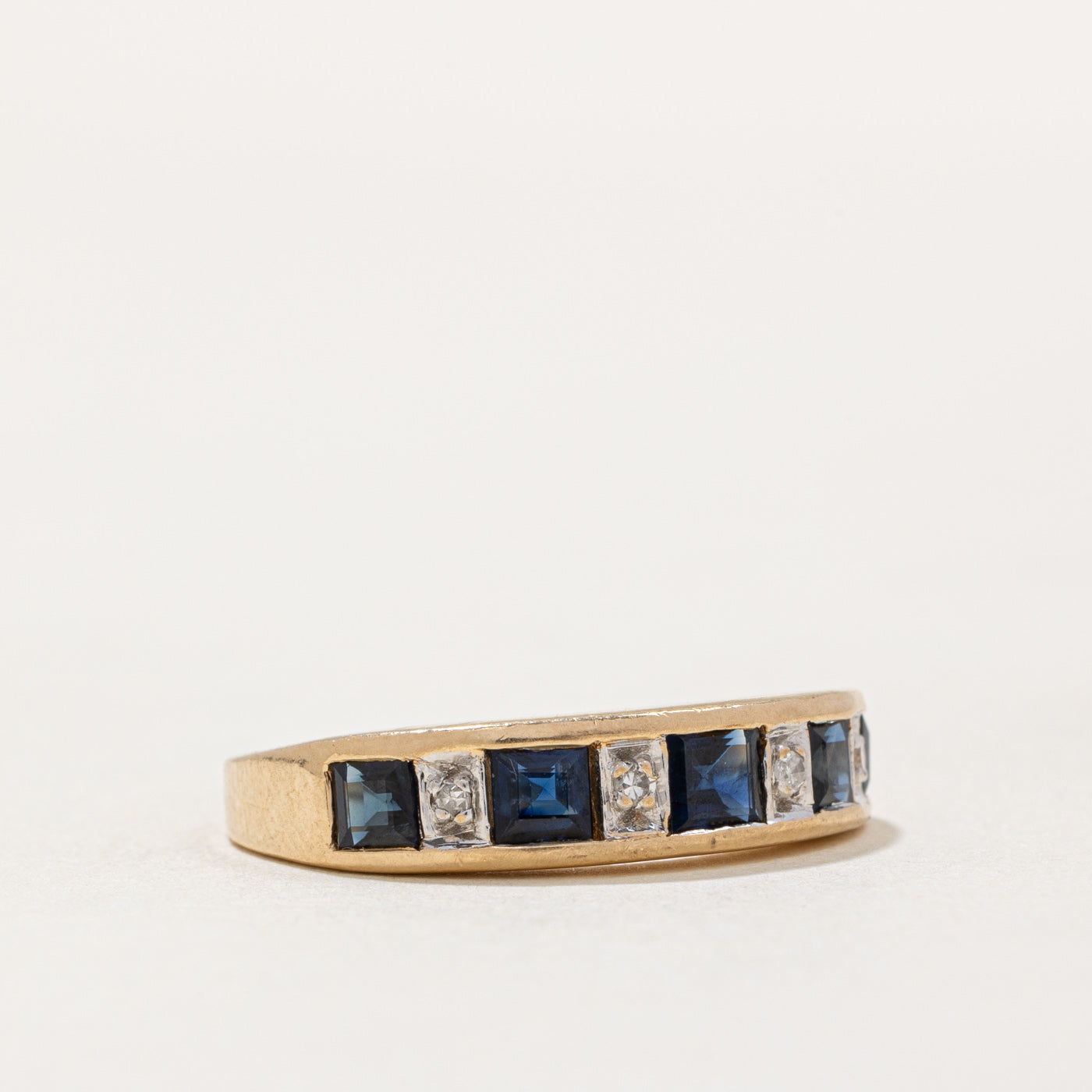 Sapphire & Diamond Band | 1.00ctw, 0.04ctw | SZ 6.25 |
