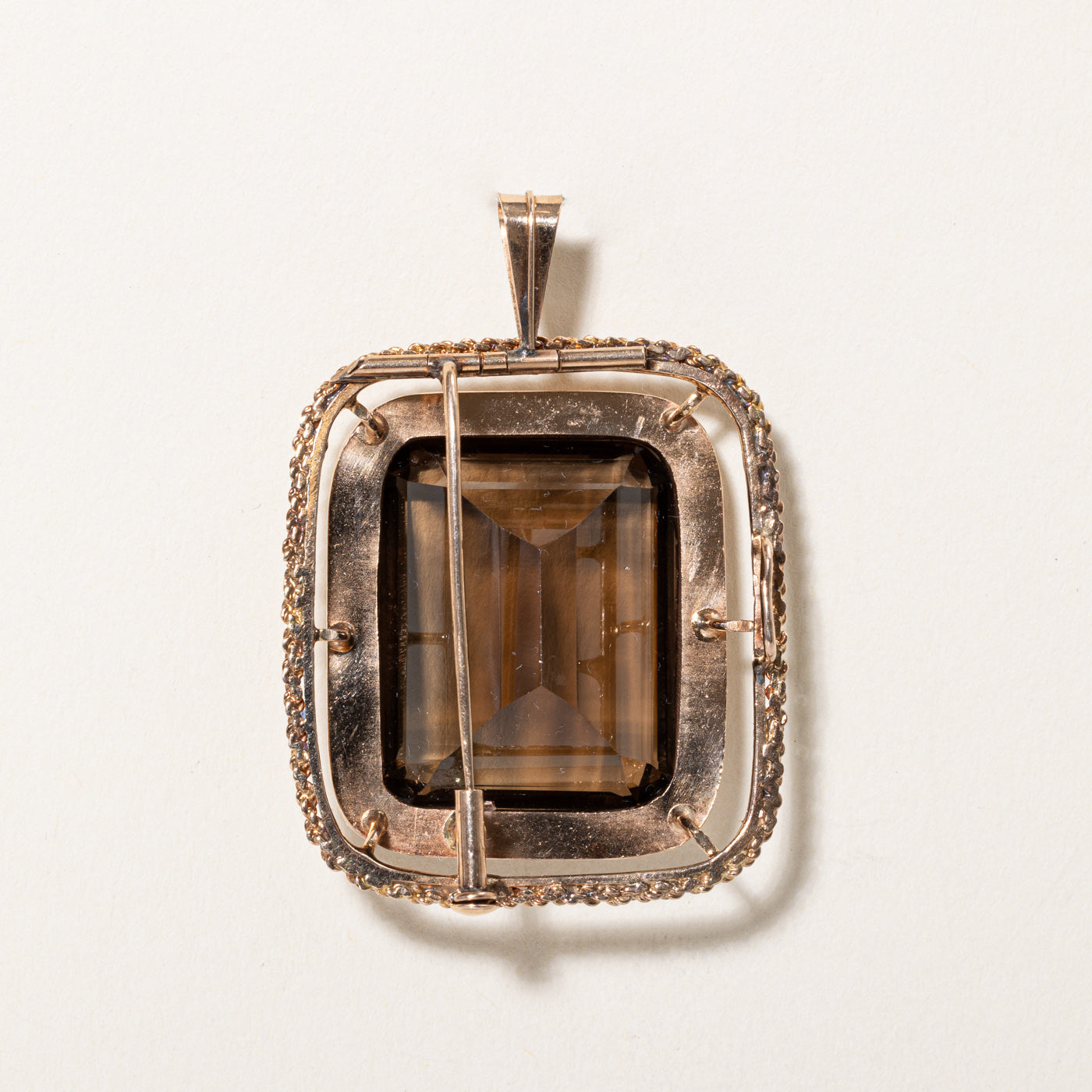 Smoky Quartz Pendant & Brooch | 50.00ct |