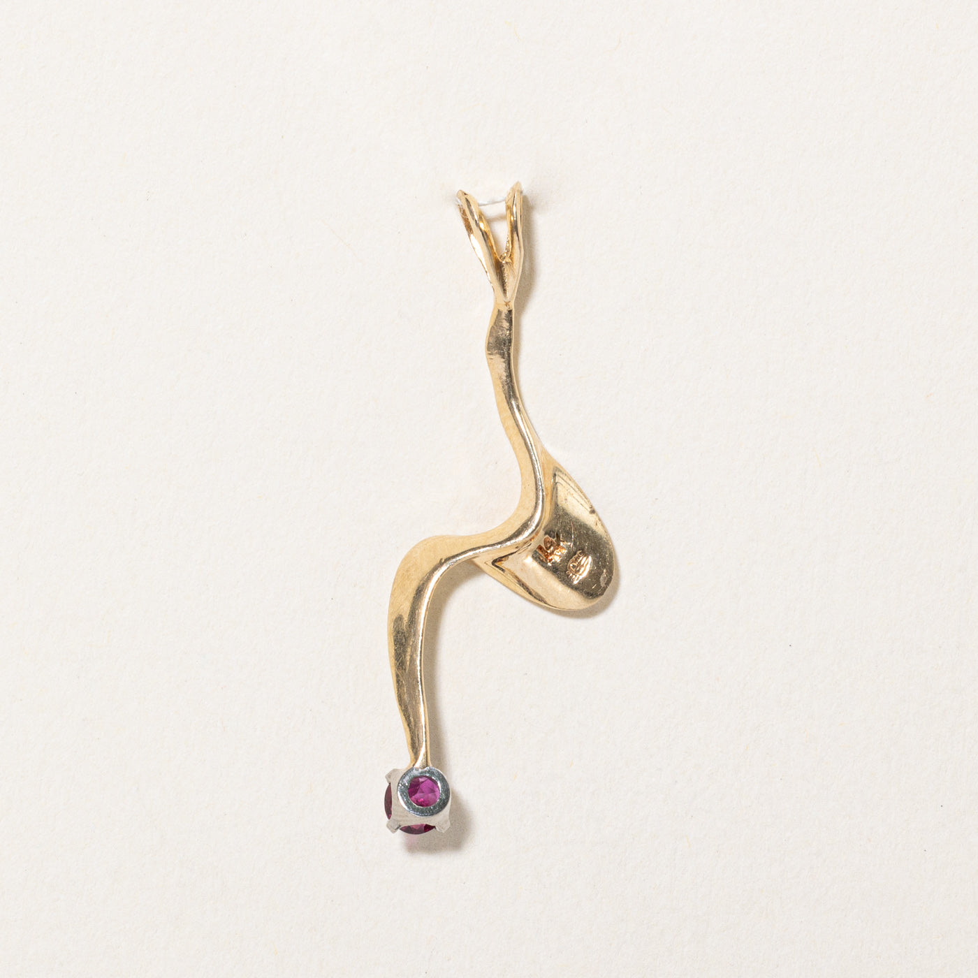 Abstract Design Ruby Pendant | 0.16ct |