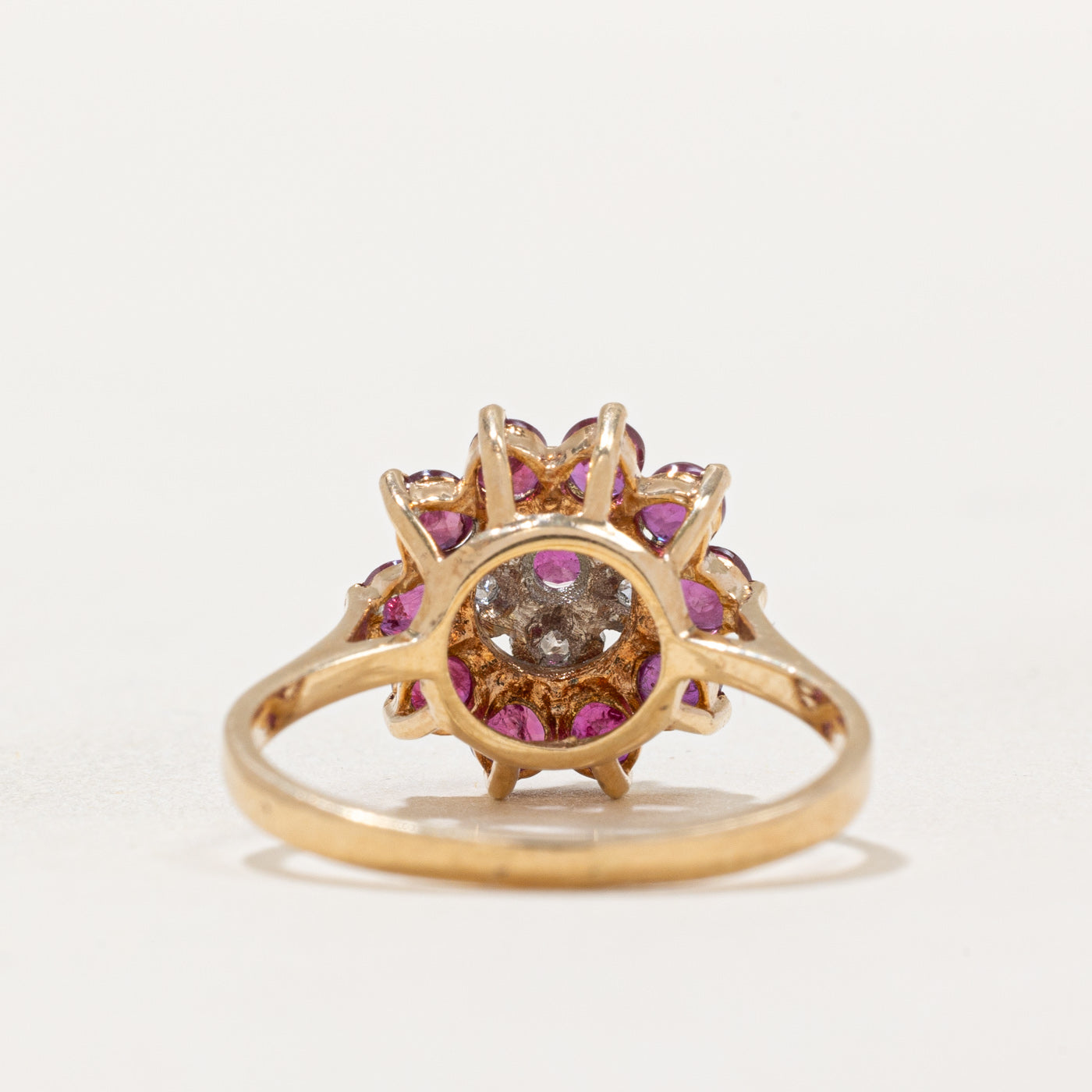 10k Ruby & Diamond Cocktail Ring | 0.50ctw, 0.02ctw | SZ 6.5 |