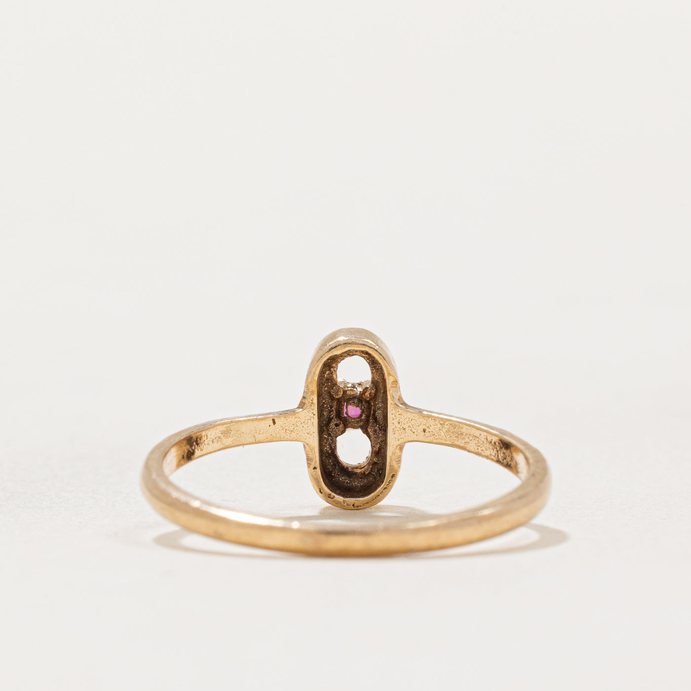 Bague rubis ovale | 0,03 ct | Taille 4,5 |