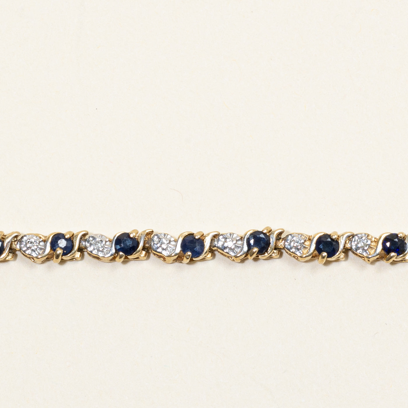 Sapphire & Diamond Bracelet | 1.80ctw, 0.04ctw | 7" |